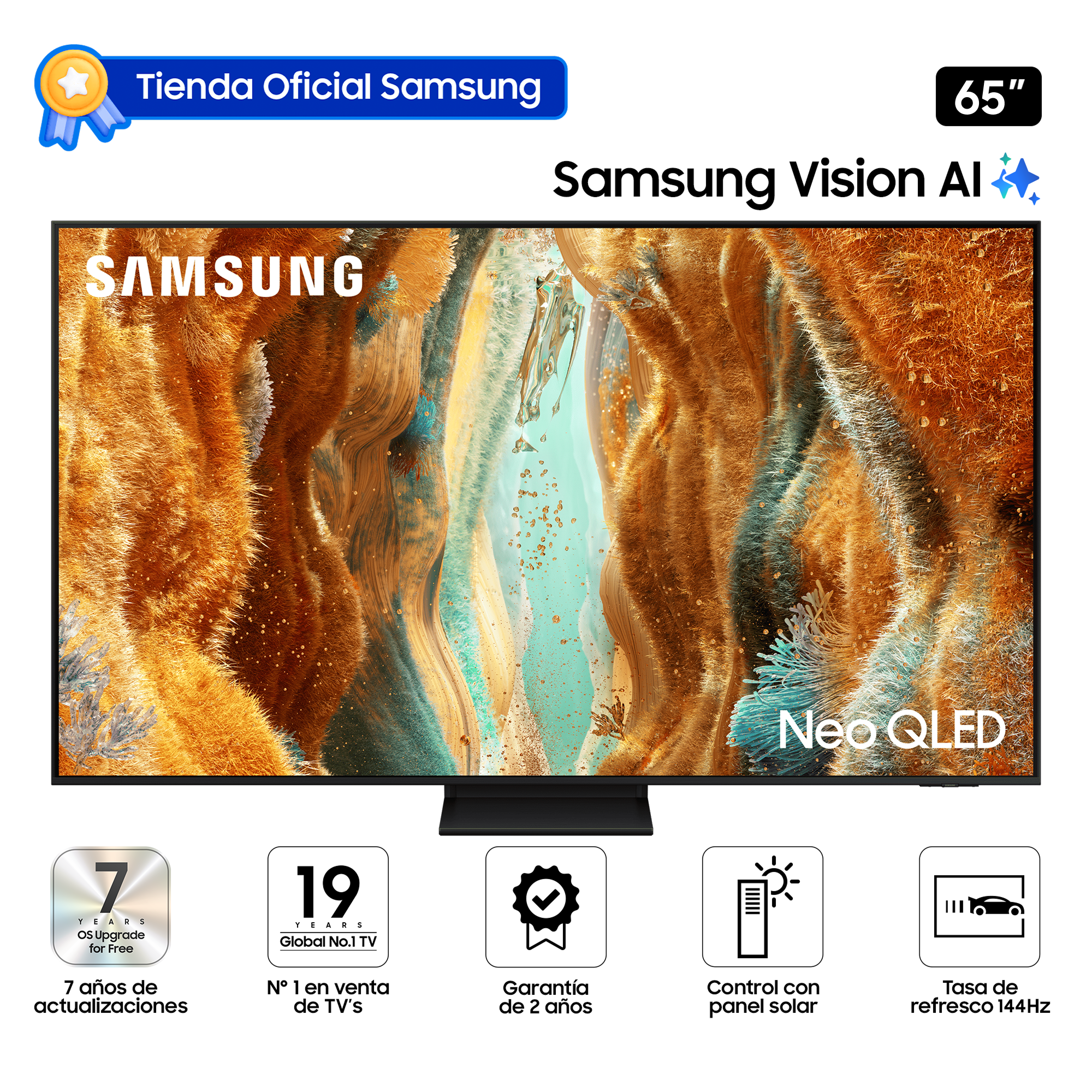 SMART TV SAMSUNG 65' NEO QLED 4K QN70F VISION AI (2025) QN65QN70FAGXPE - 1