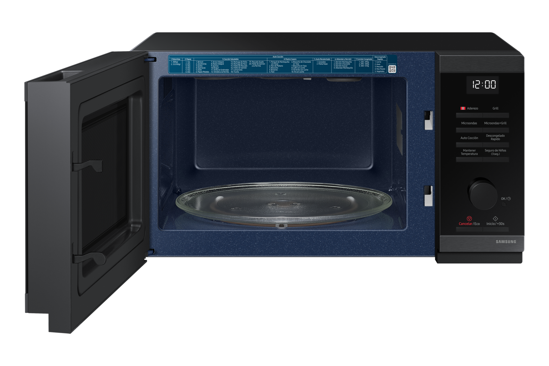 MICROONDAS SAMSUNG 23L DORADOR INOX BLACK MG23DG4524AGPE - 2