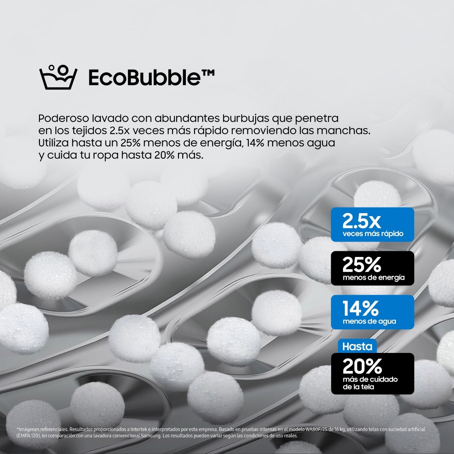 LAVADORA SAMSUNG AI WASH ECOBUBBLE 19KG WA80F19S8BPE - 9