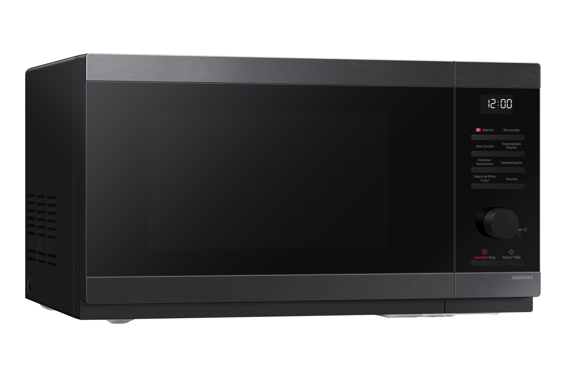 MICROONDAS SAMSUNG 32L SIN DORADOR INOX BLACK MS32DG4504AGPE - 4