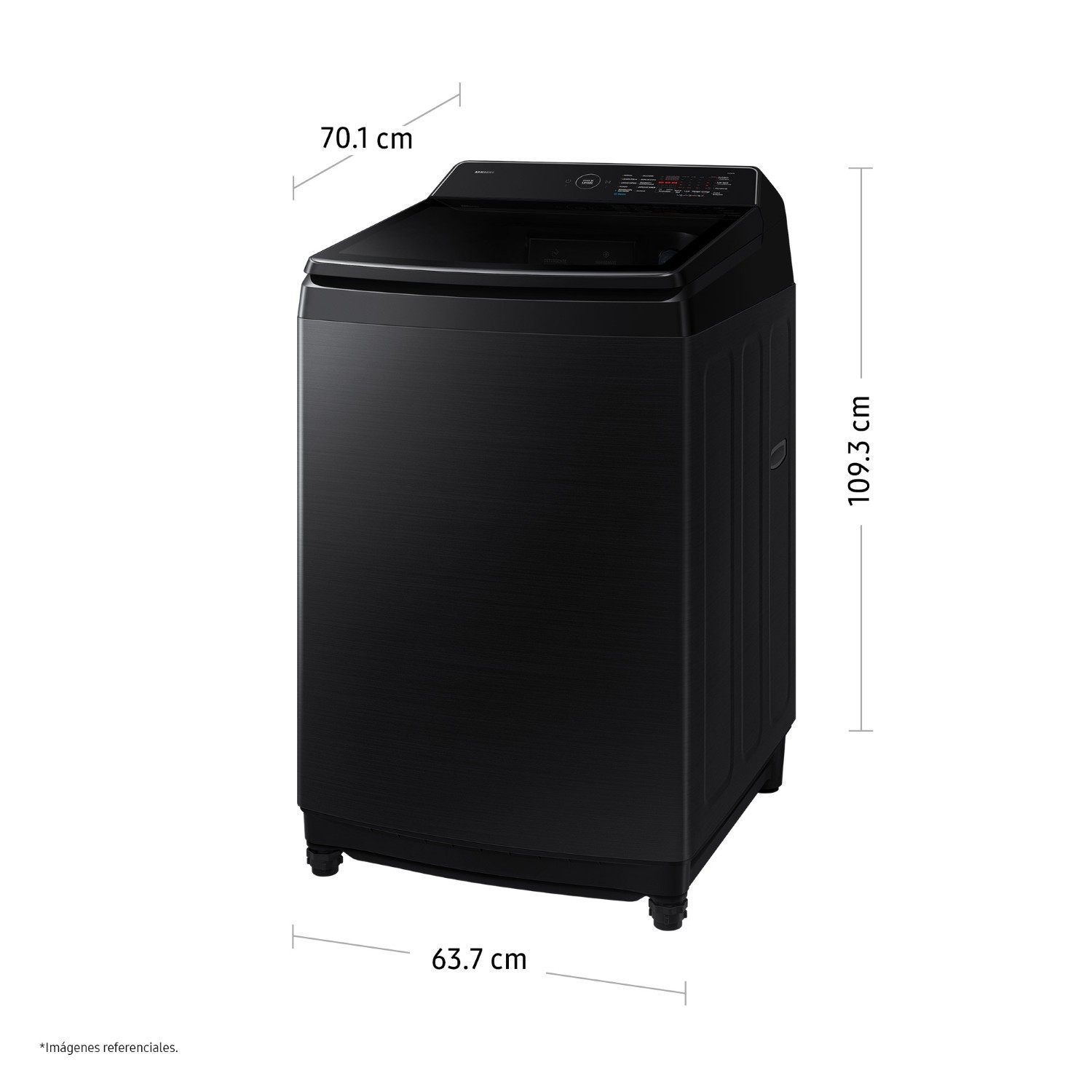 Lavadora Samsung Ai Wash Ecobubble 21Kg Black WA80F21B9BPE - 2