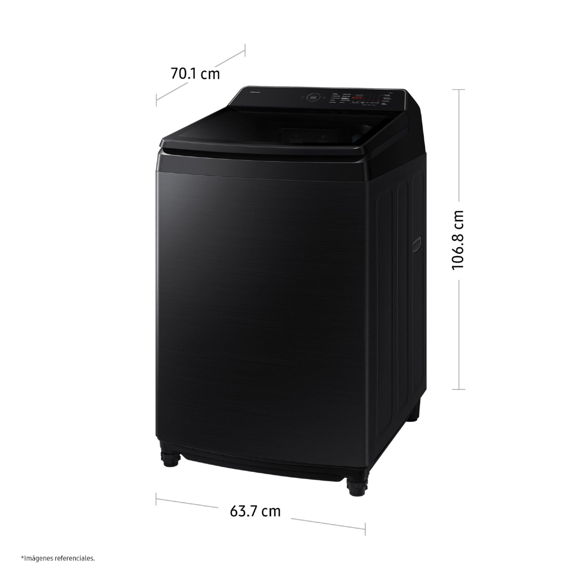 Lavadora Samsung Ai Wash Ecobubble 17Kg Black WA80F17S8BPE - 2