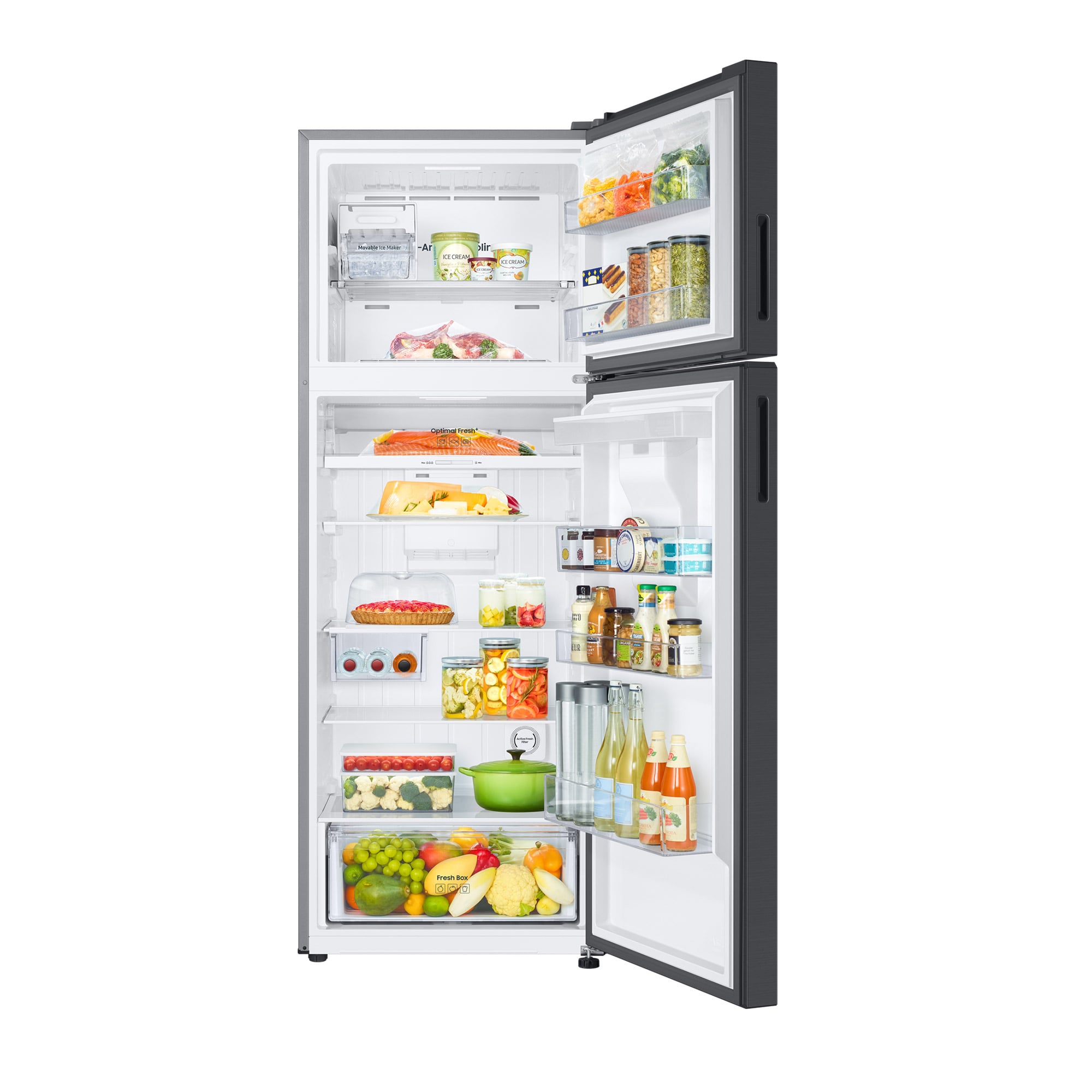 REFRIGERADORA SAMSUNG TOP MOUNT FREEZER 517L BLACK C/DISP RT53DG6750B1PE - 3