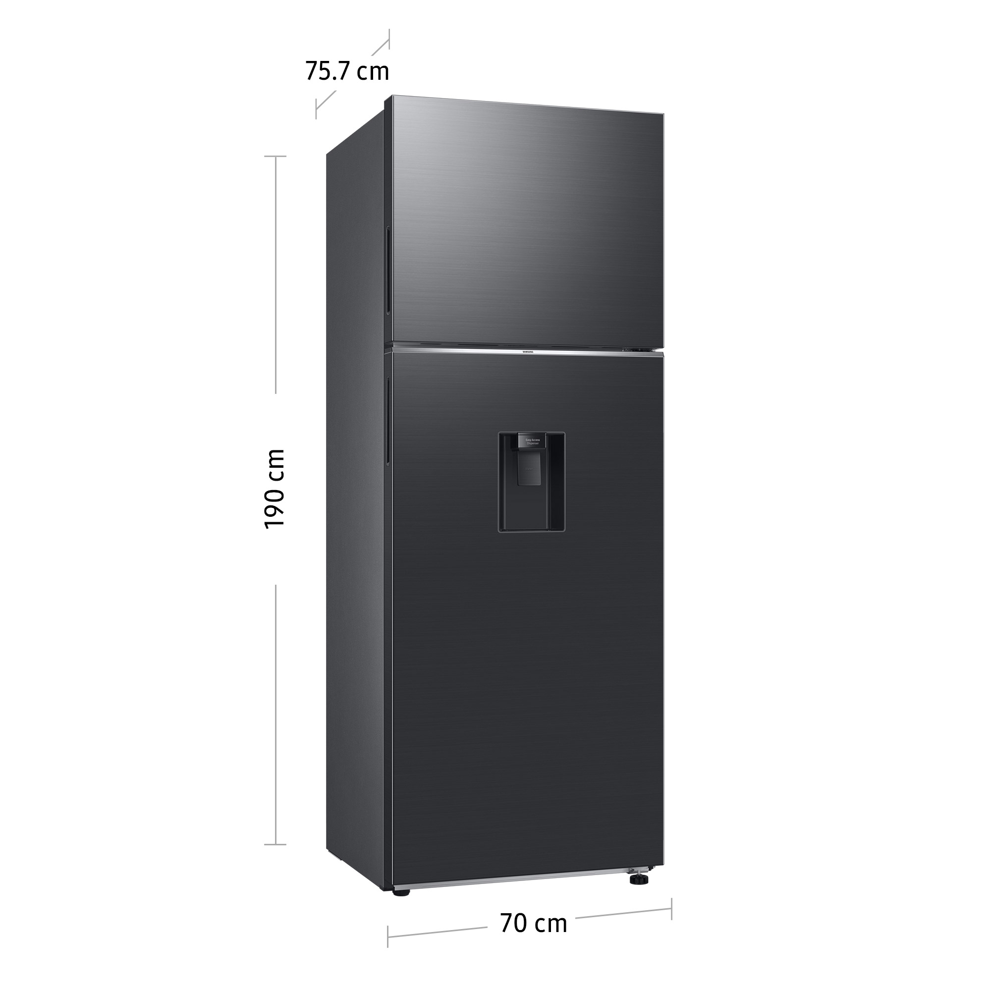 REFRIGERADORA SAMSUNG TOP MOUNT FREEZER 517L BLACK C/DISP RT53DG6750B1PE - 4