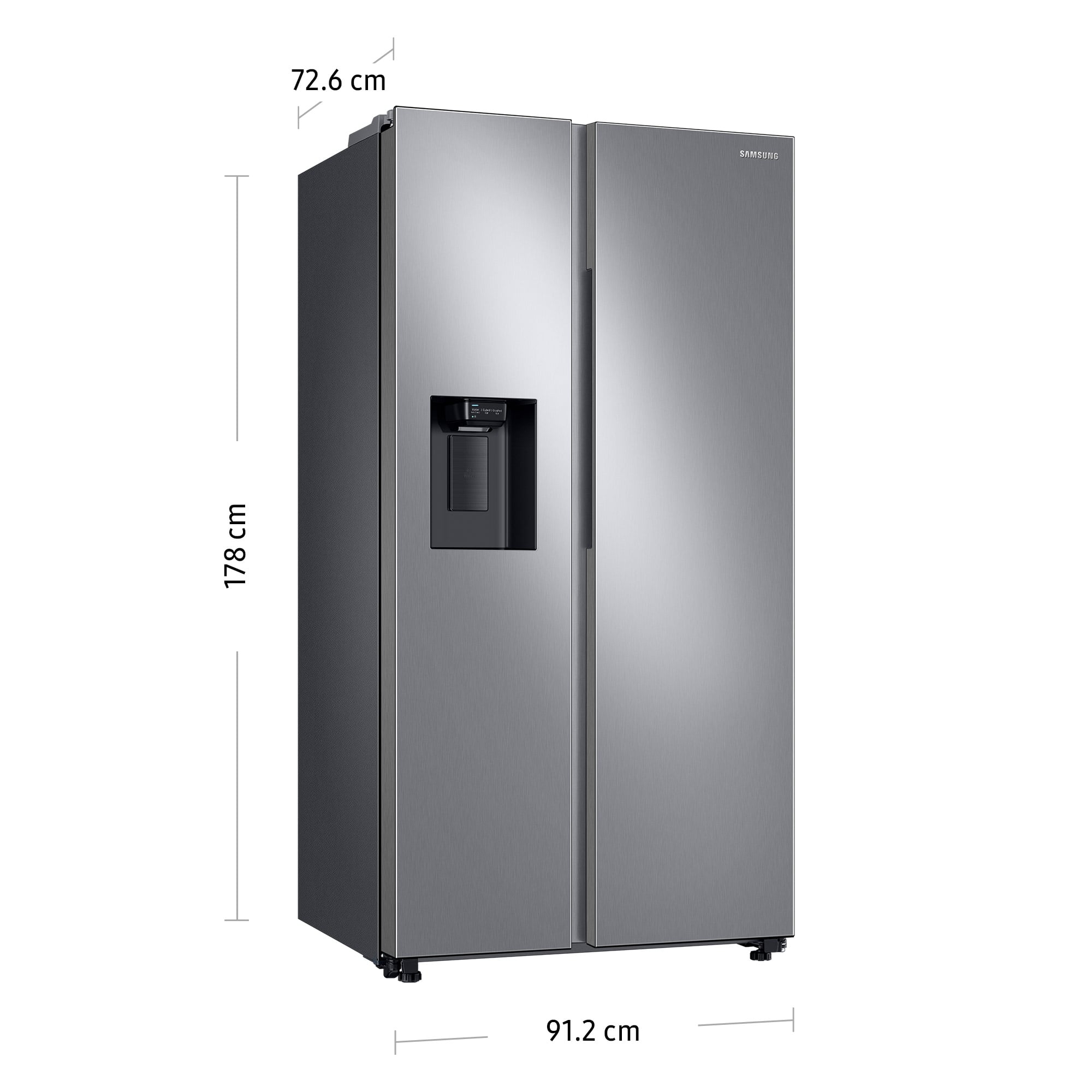 REFRIGERADORA SAMSUNG SIDE BY SIDE 602 L SILVER RS60T5200S9/PE - 3