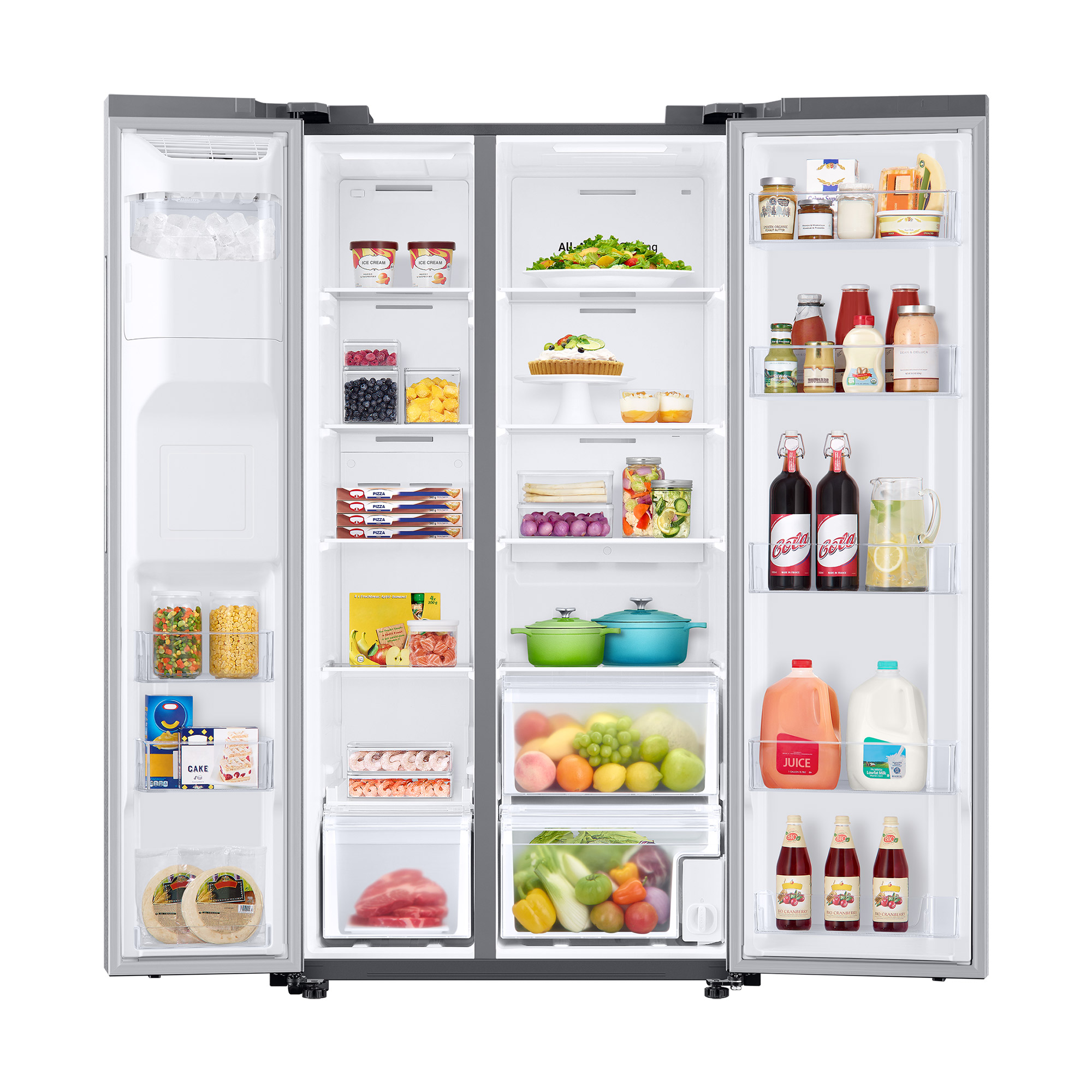 REFRIGERADORA SAMSUNG SIDE BY SIDE 602 L SILVER RS60T5200S9/PE - 4
