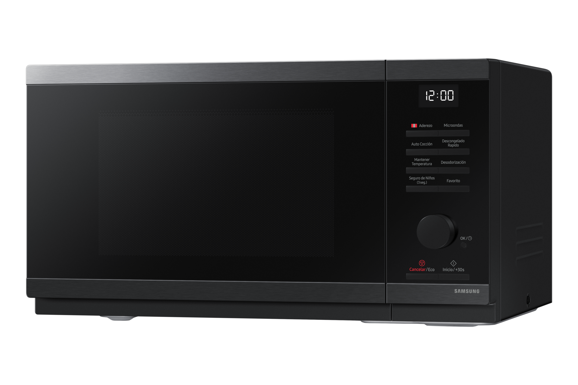 MICROONDAS SAMSUNG 23L SIN DORADOR INOX BLACK MS23DG4504AGPE - 3