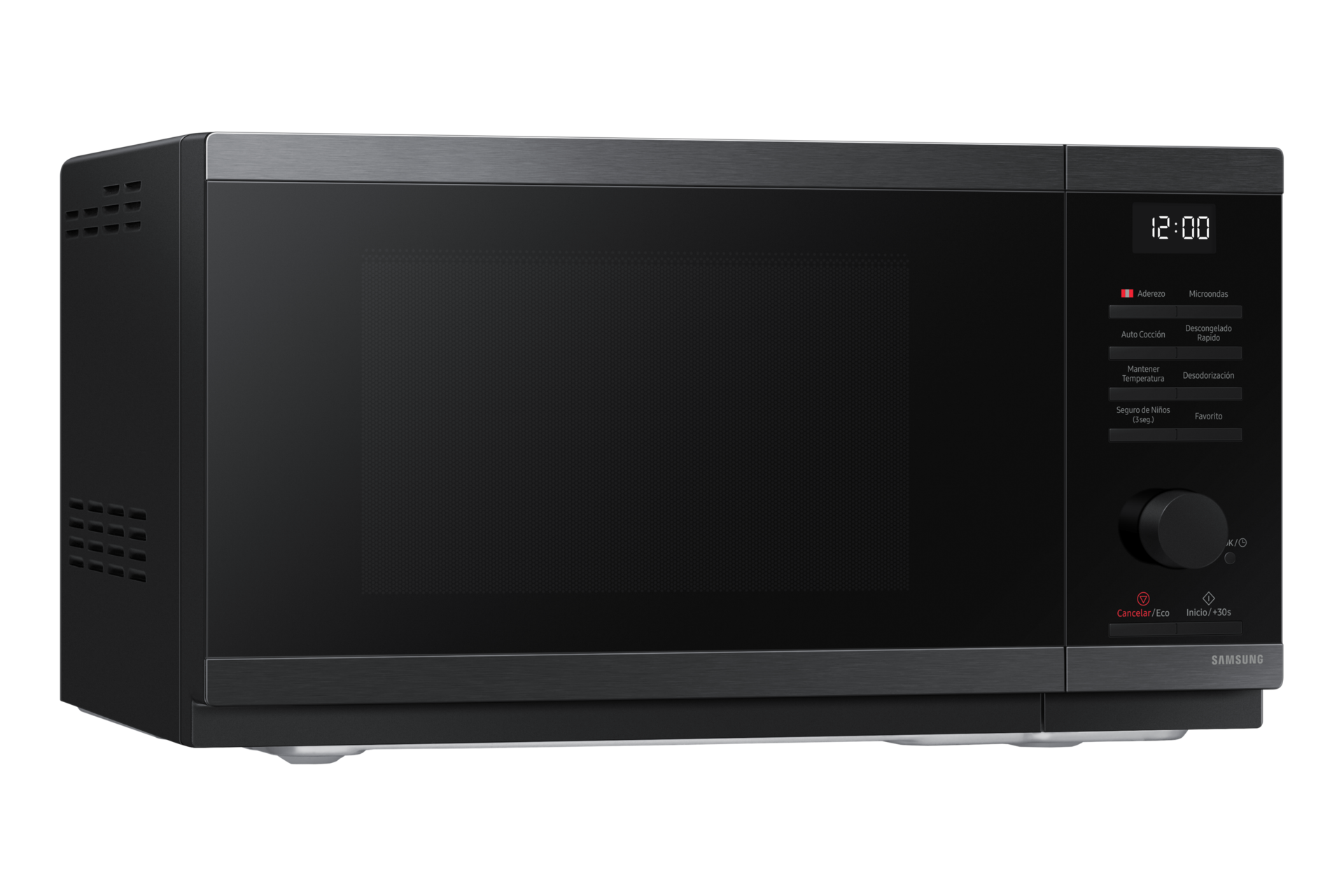 MICROONDAS SAMSUNG 23L SIN DORADOR INOX BLACK MS23DG4504AGPE - 4