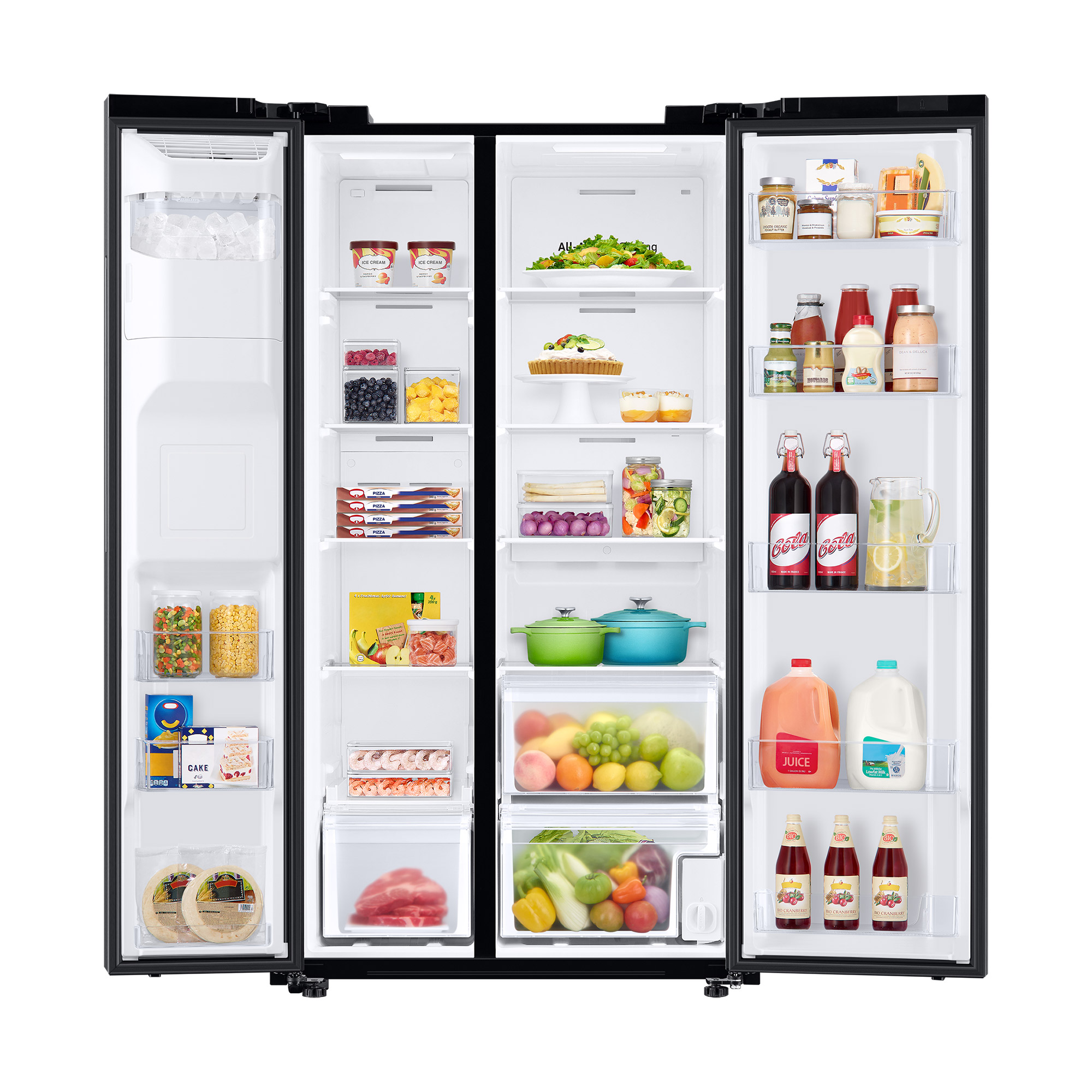 REFRIGERADORA SAMSUNG BLACK SIDE BY SIDE SPACE MAX 602 L RS60T5200B1/PE - 4