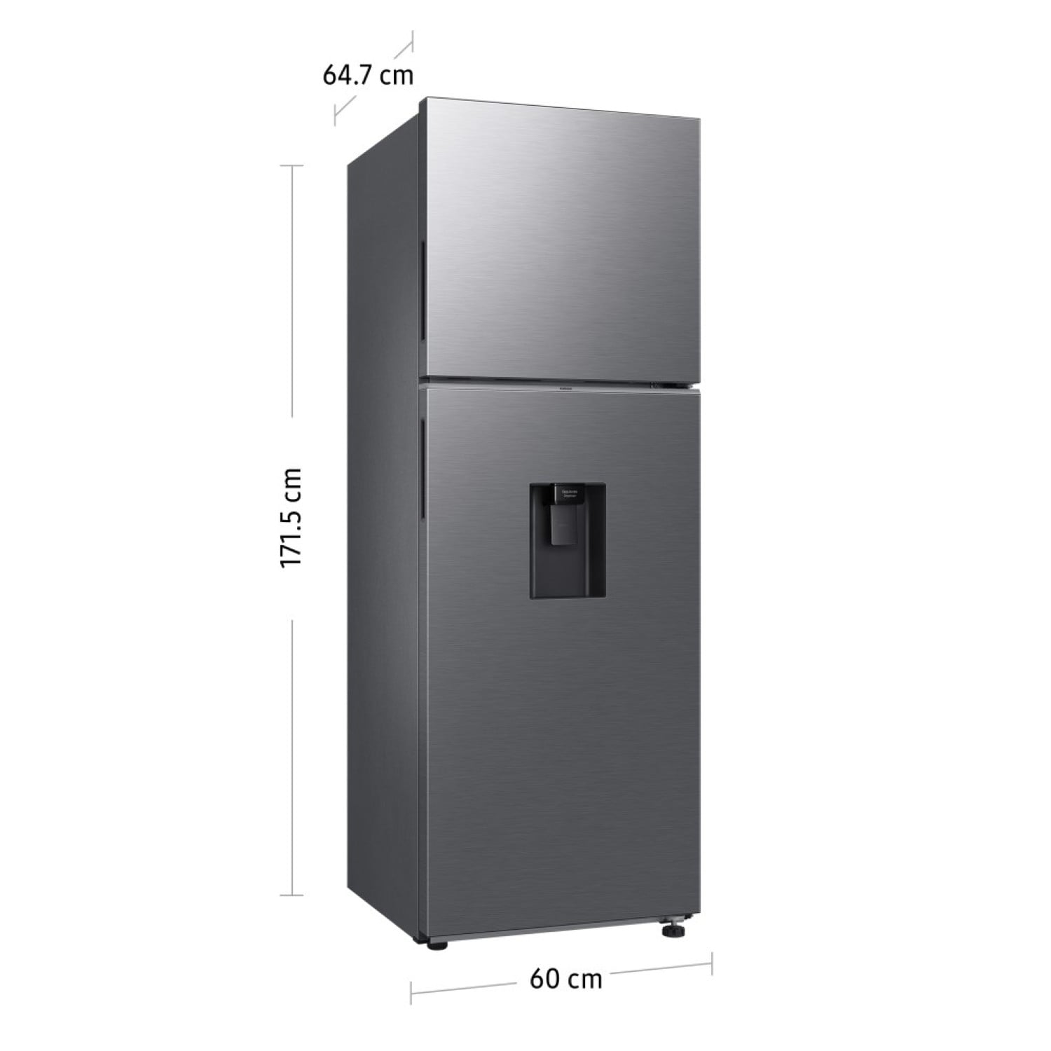 REFRIGERADORA SAMSUNG TOP MOUNT FREEZER 301L SILVER C/DISP. RT31DG5220S9PE - 3