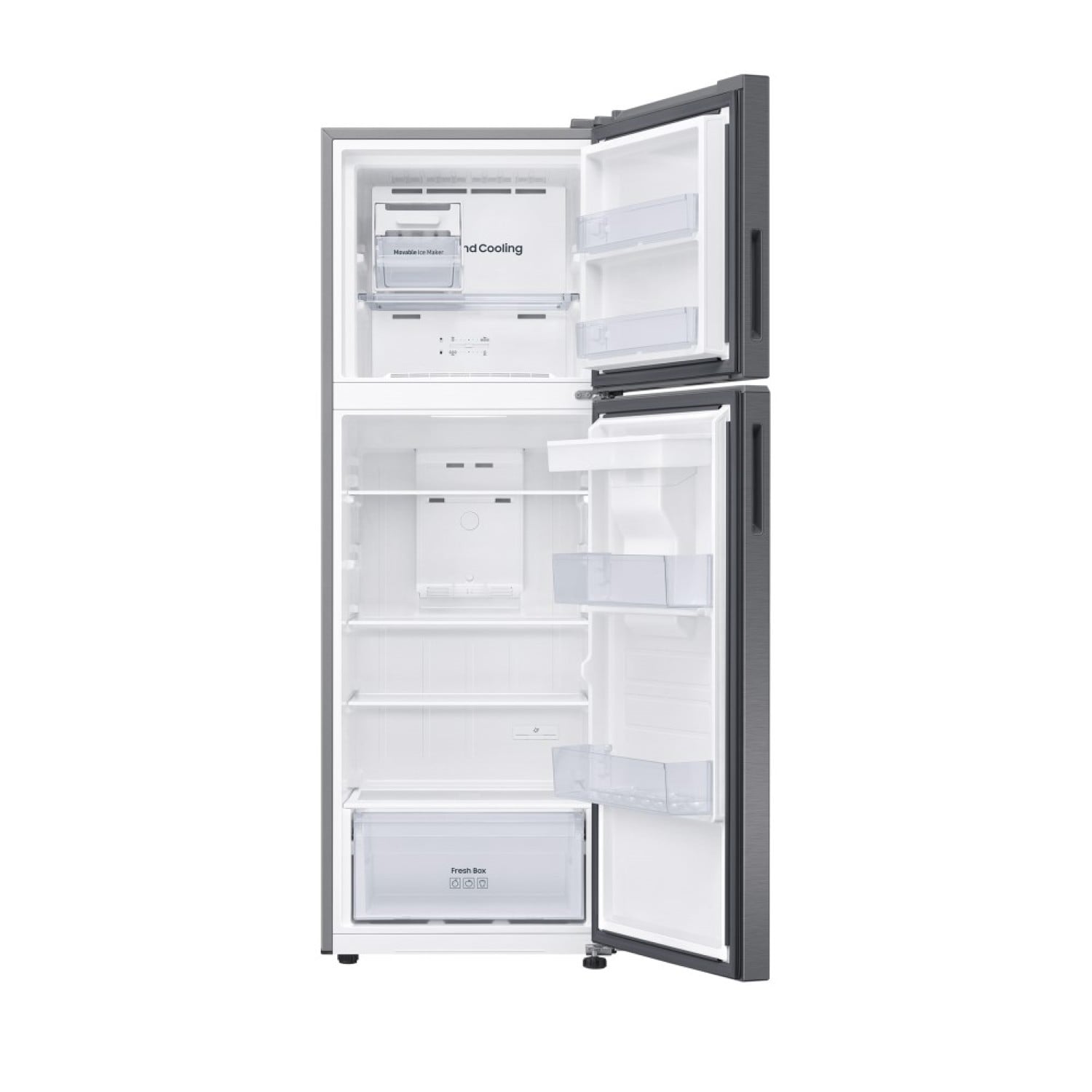 REFRIGERADORA SAMSUNG TOP MOUNT FREEZER 301L SILVER C/DISP. RT31DG5220S9PE - 4