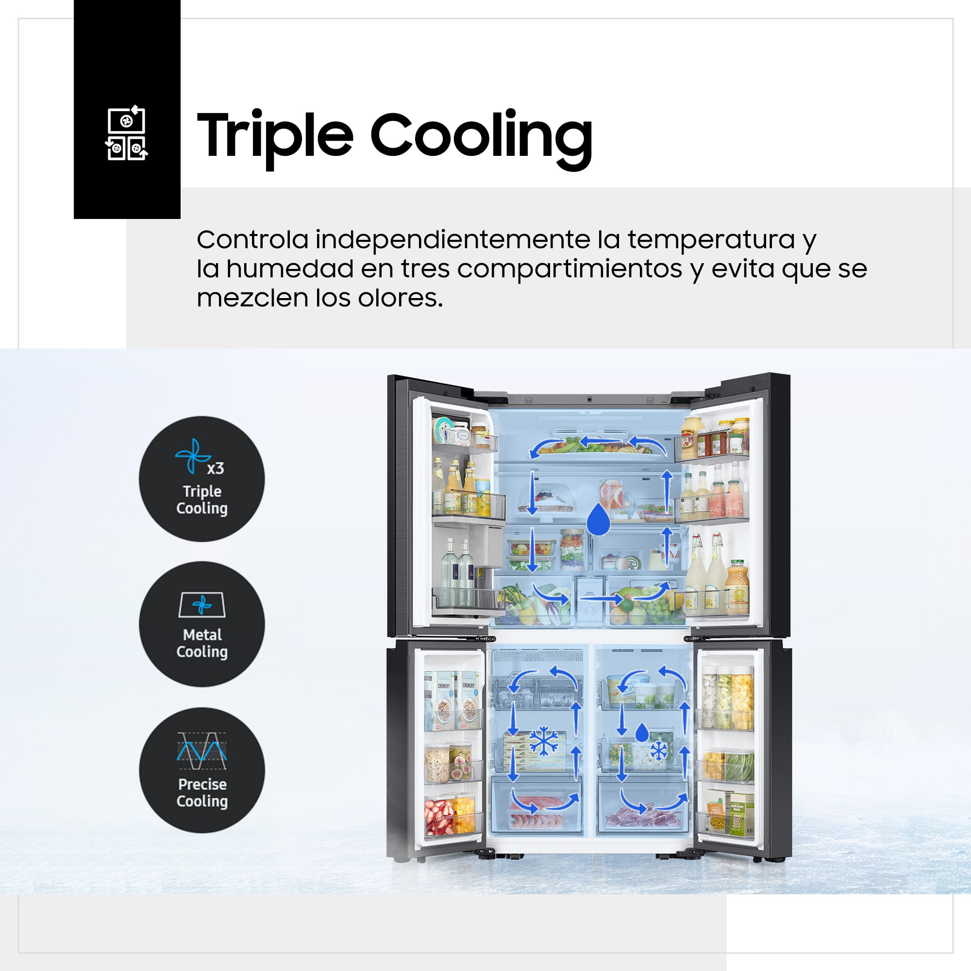 REFRIGERADORA SAMSUNG FDR FAMILY HUB AI 699L WHITE RF29DB995012PE - 8