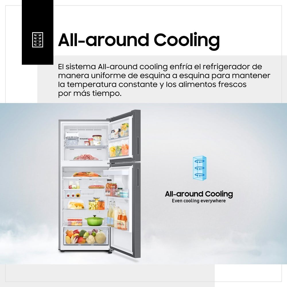 REFRIGERADORA SAMSUNG TOP MOUNT FREEZER 384L BLACK C/DISP. RT38DG6730S9PE - 7