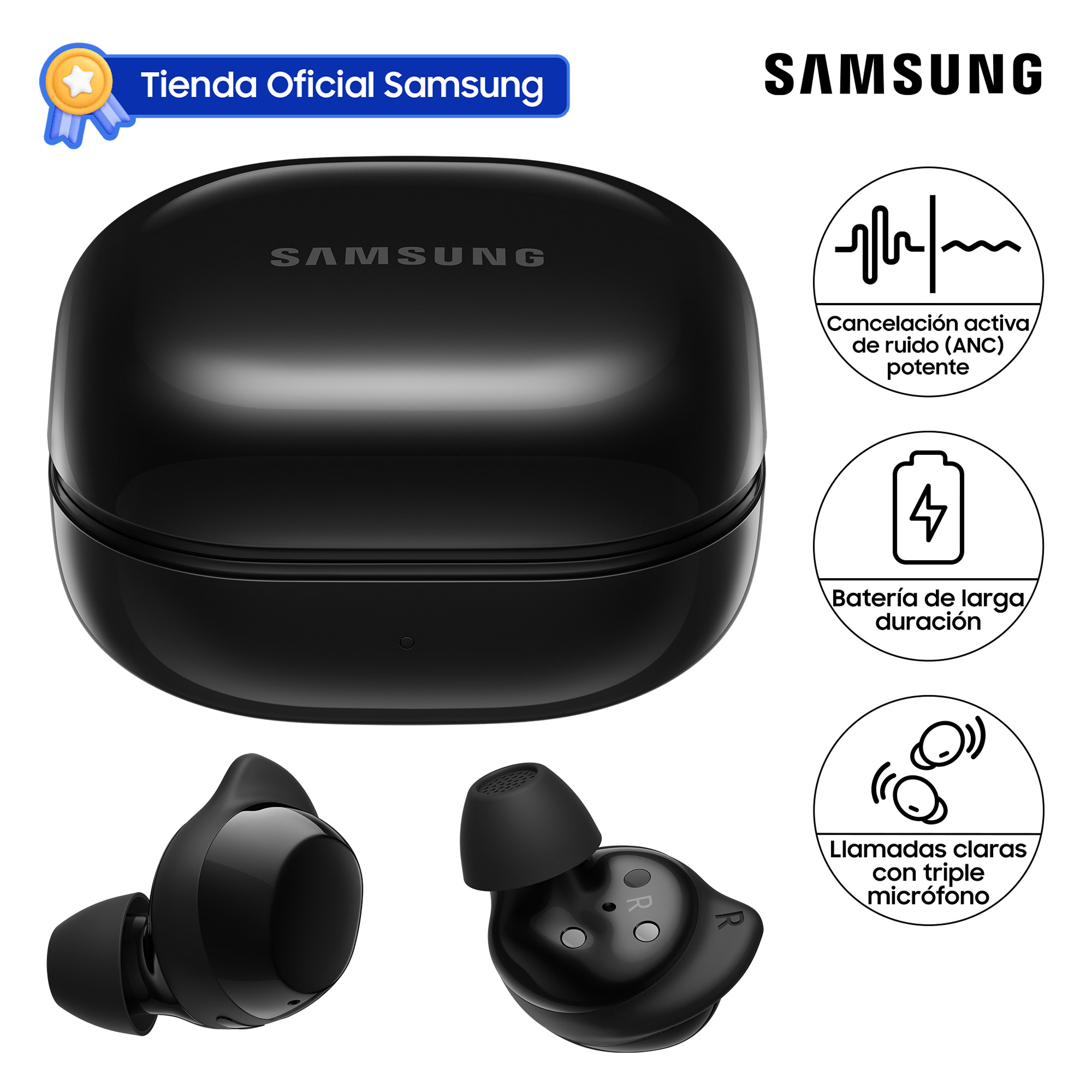 AUDIFONO SAMSUNG GALAXY BUDS CORE BLACK SM-R410NZKALTA - 1