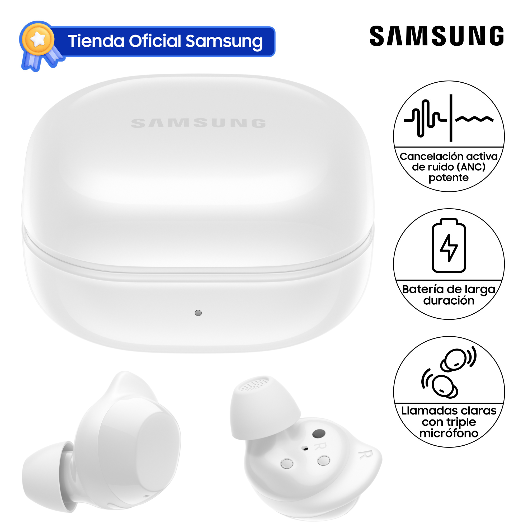 AUDIFONO SAMSUNG GALAXY BUDS CORE WHITE SM-R410NZWALTA - 1