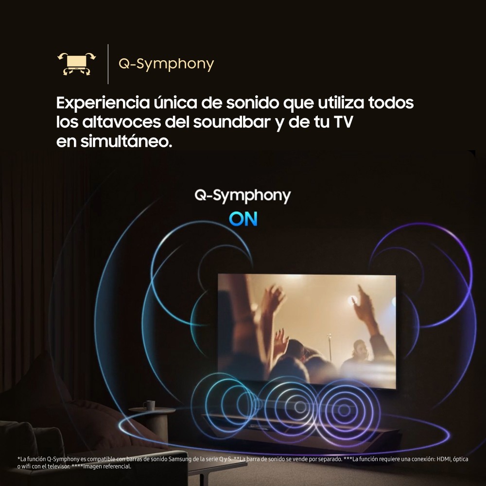 SMART TV SAMSUNG 65' QLED Q7F VISION AI BLACK QN65Q7FAAGXPE - 10