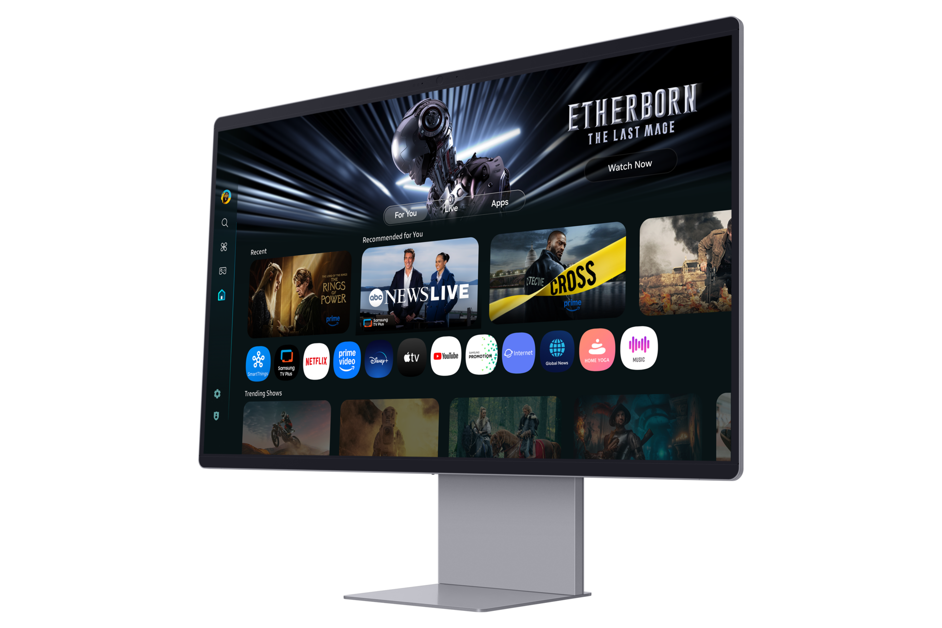 MONITOR SAMSUNG 32'SMART AI OLED M9 SILVER LS32FM902SLXPE - 5