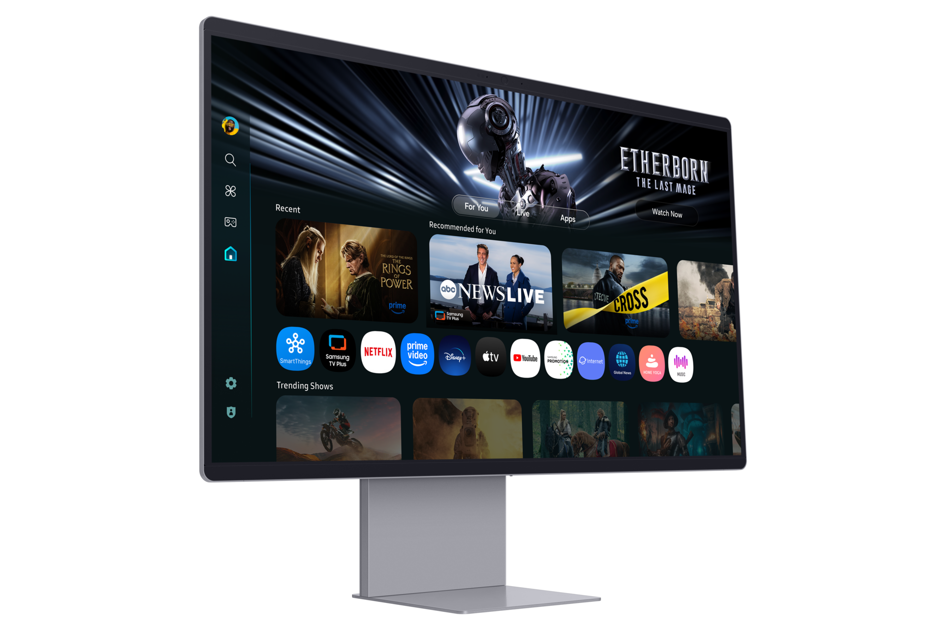 MONITOR SAMSUNG 32'SMART AI OLED M9 SILVER LS32FM902SLXPE - 6