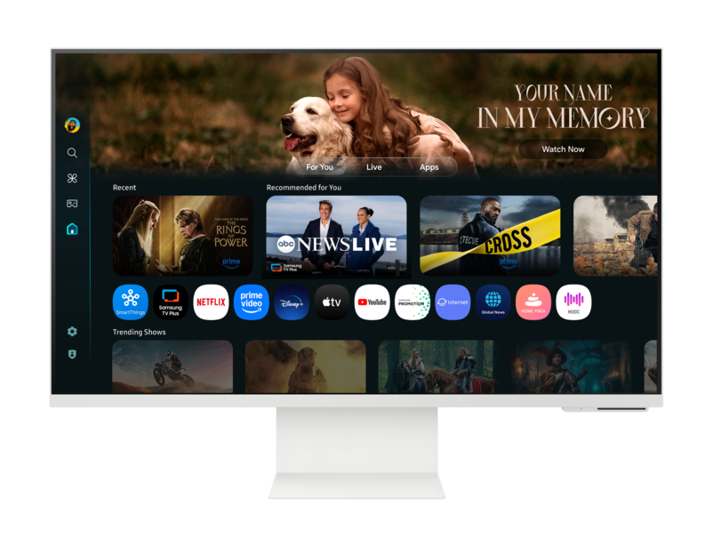 MONITOR SAMSUNG 32'SMART AI UHD M8 BLANCO LS32FM801ULXPE - 4