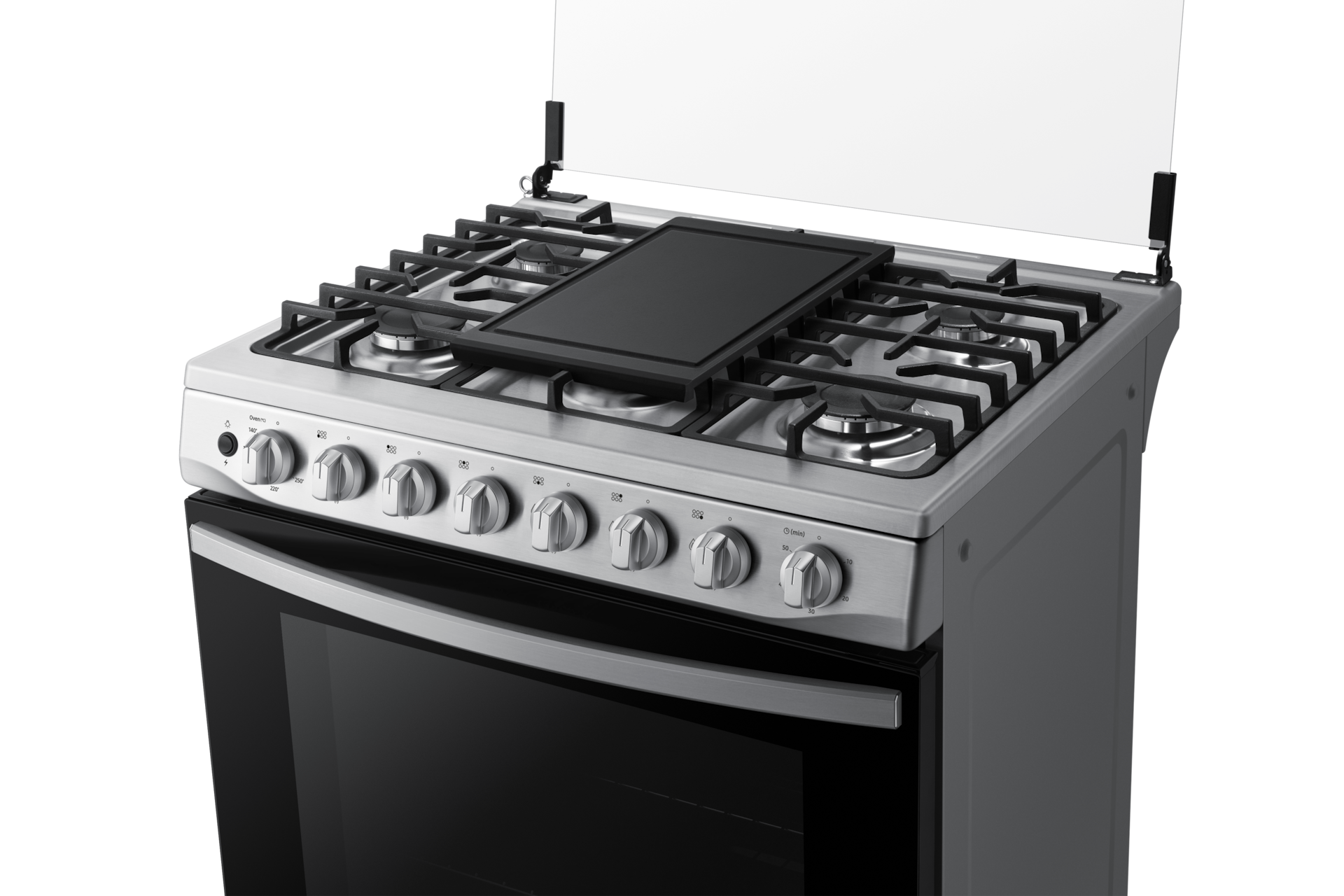 COCINA SAMSUNG 6 HORNILLAS GAS BLACK SMOG NX52T5311PS/PE - 4