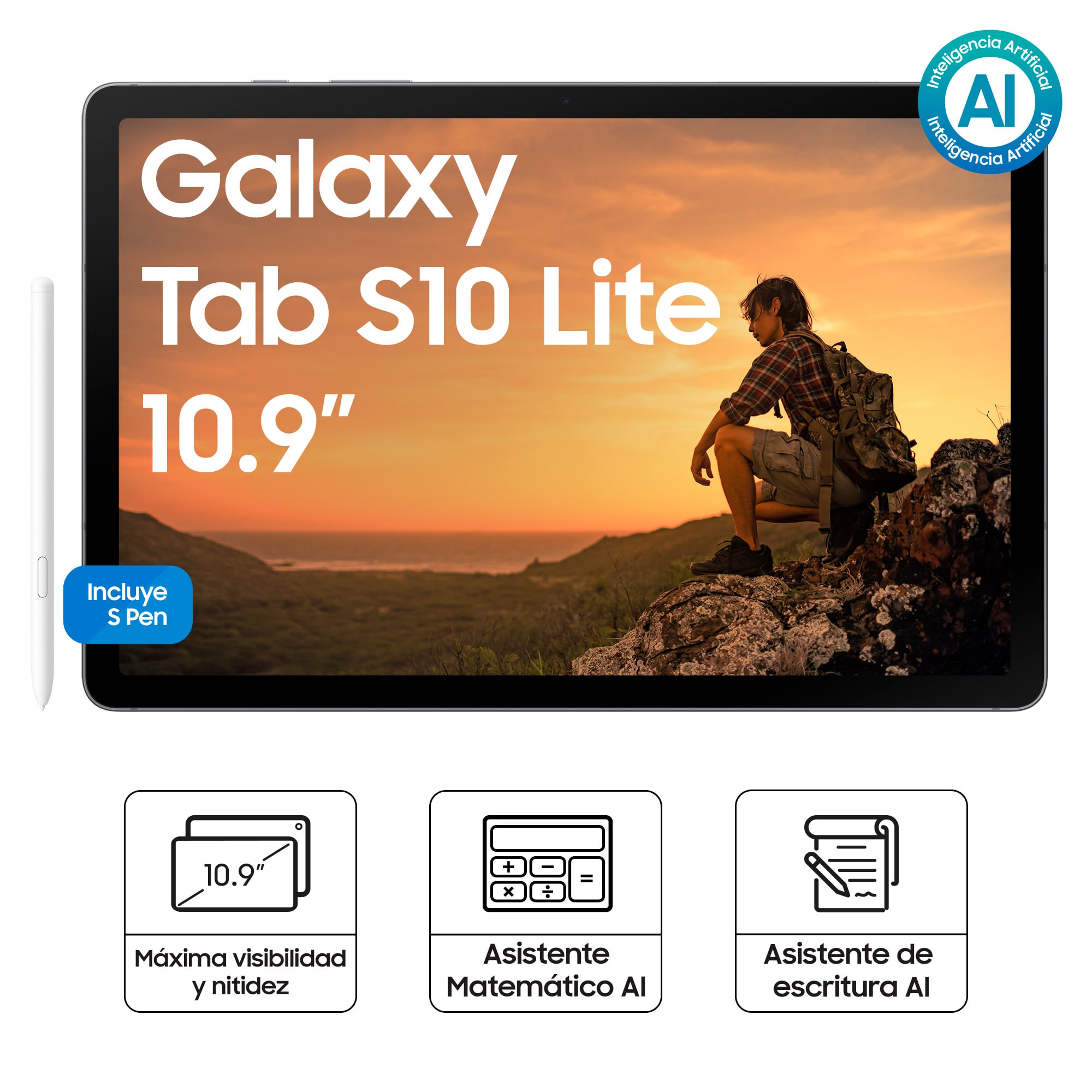 TABLET SAMSUNG GALAXY TAB S10 LITE GRAY 128GB SM-X400NZAAPEO - 8