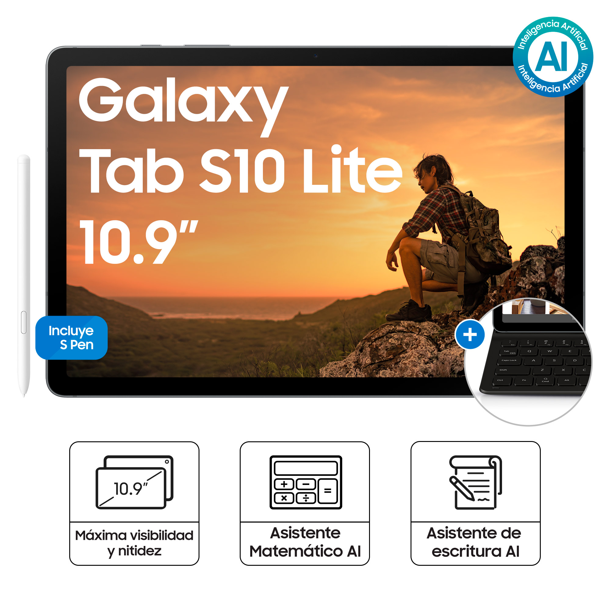 TABLET SAMSUNG GALAXY TAB S10 LITE GRAY 128GB SM-X400NZAAPEO - 9