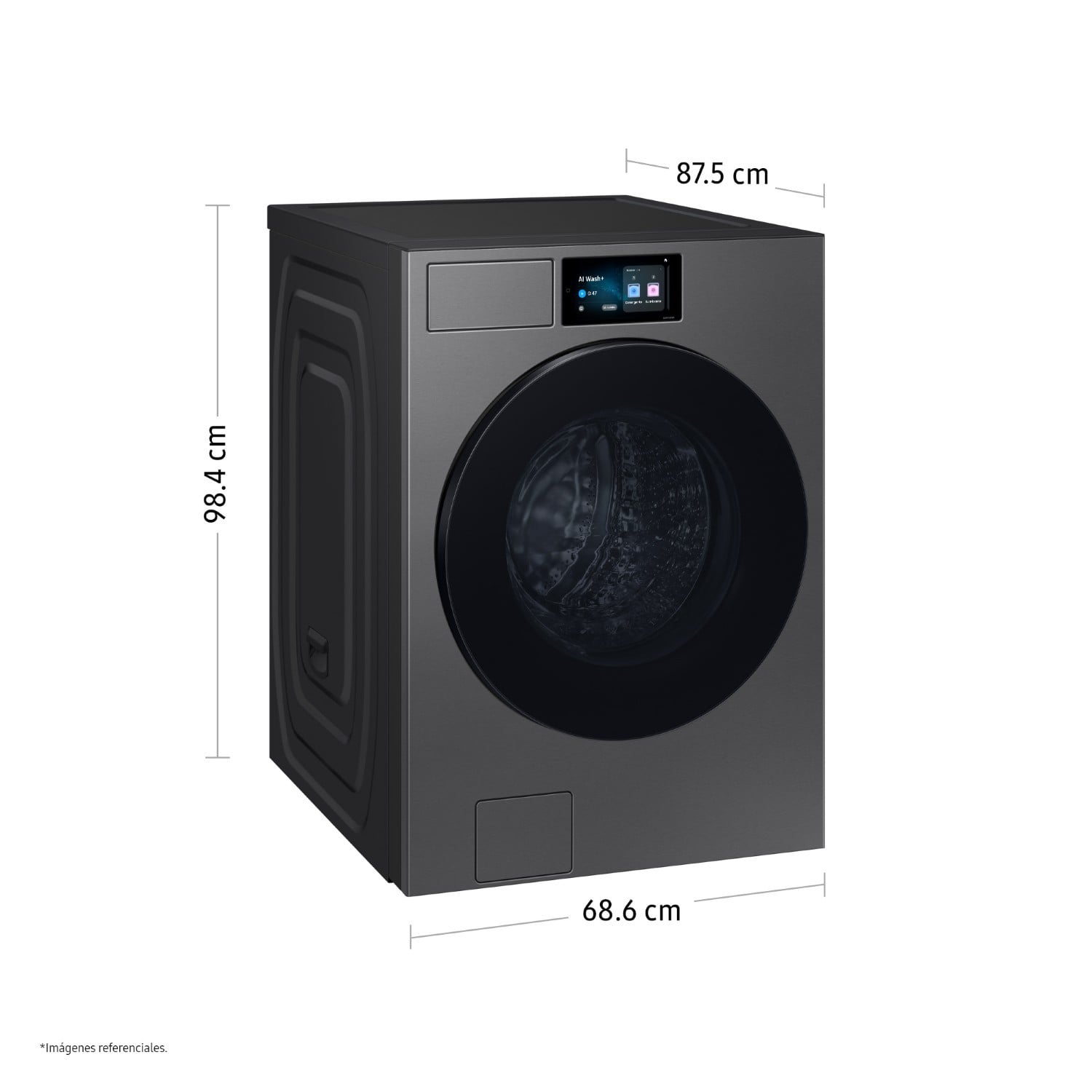 Lavadora Samsung Bespoke AI 25Kg Gray WF90F25ADSPE - 2