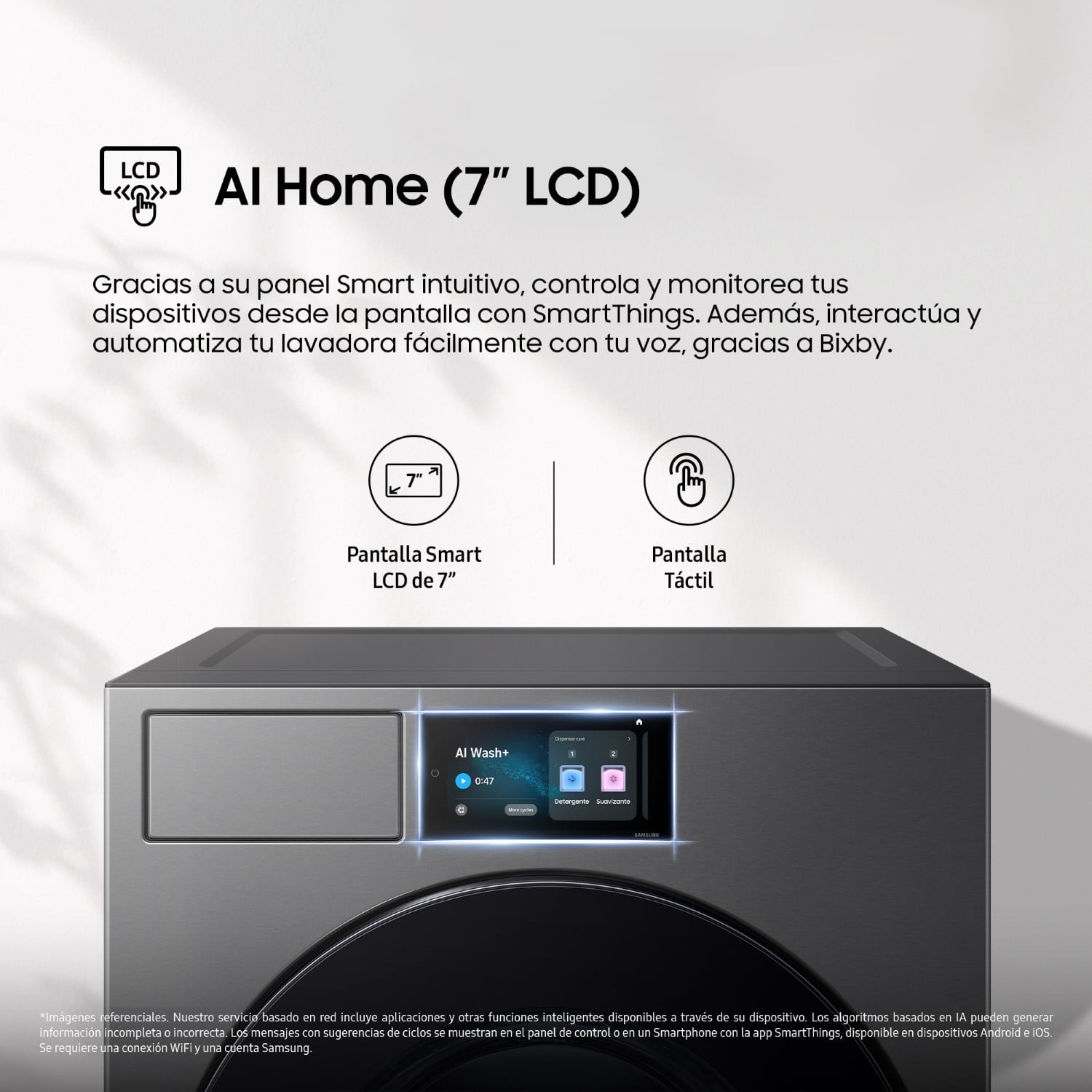 Lavadora Samsung Bespoke AI 25Kg Gray WF90F25ADSPE - 7
