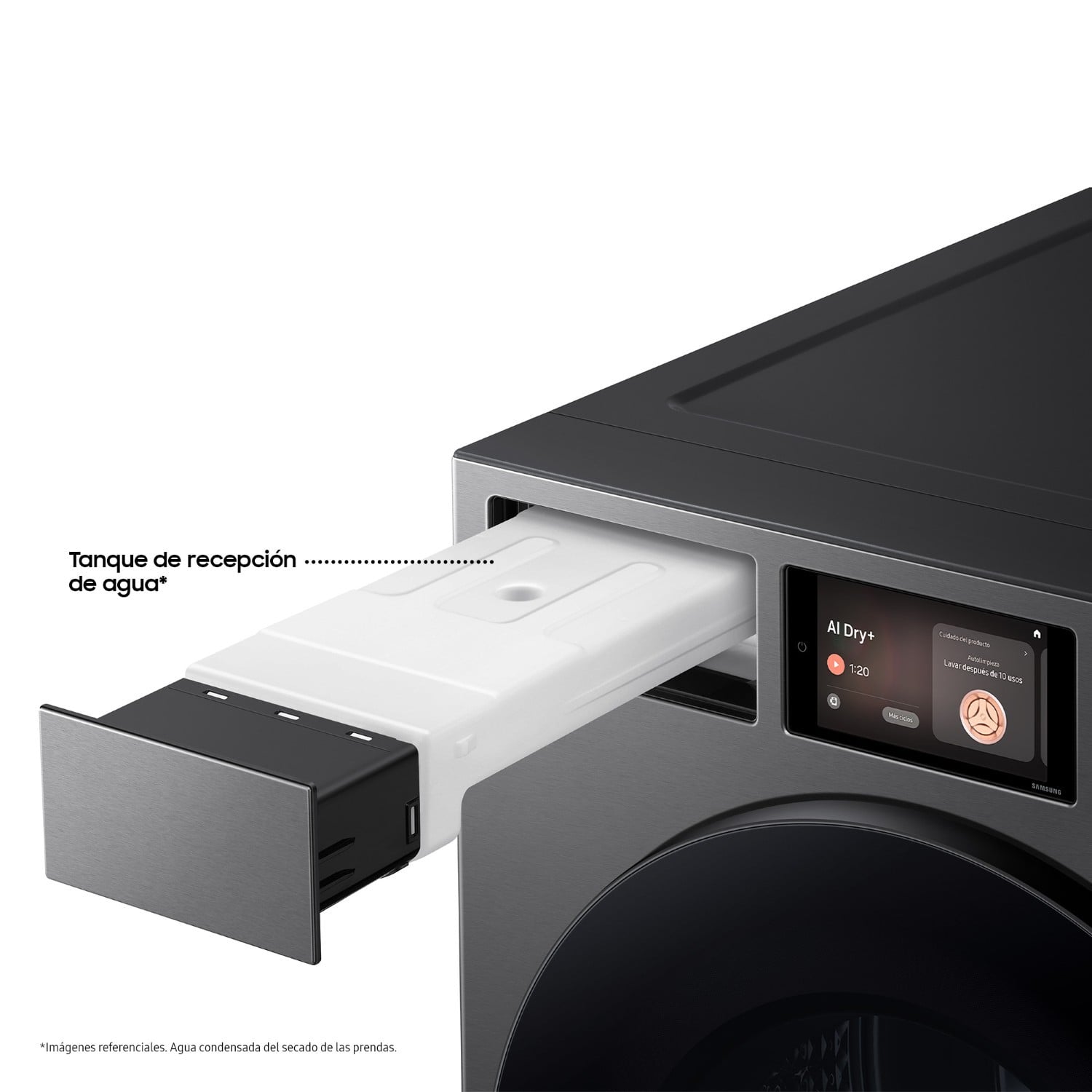 Secadora Samsung Bespoke AI 17 kg Acero oscuro DV90F17CDSPE - 7