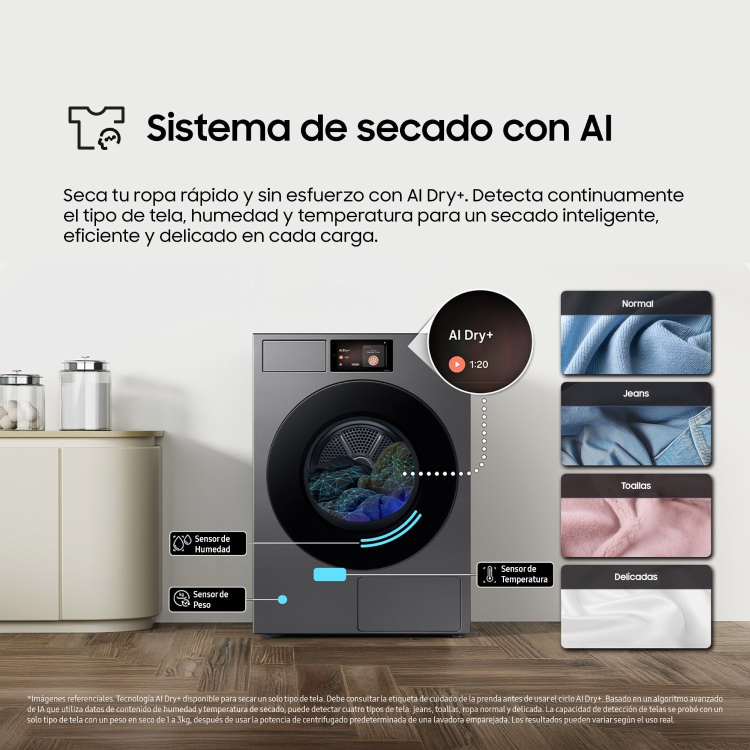 Secadora Samsung Bespoke AI 17 kg Acero oscuro DV90F17CDSPE - 9