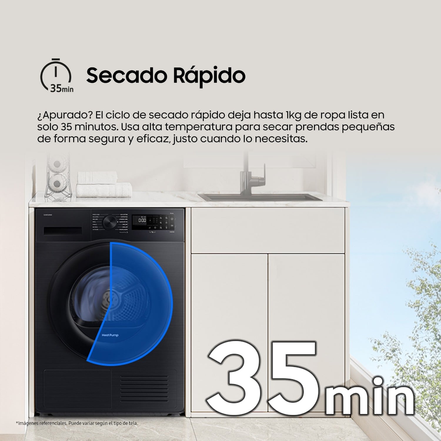 Secadora Samsung Bespoke AI 9Kg 9 kg Negro DV90CGC2A0ABPE - 7