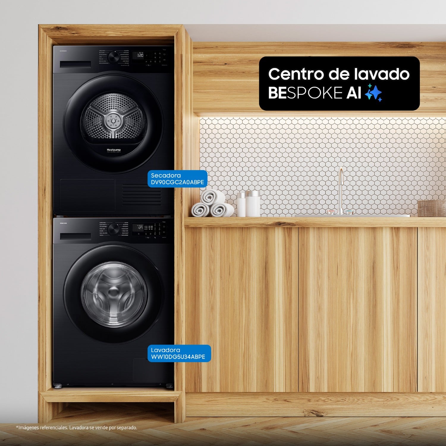 Secadora Samsung Bespoke AI 9Kg 9 kg Negro DV90CGC2A0ABPE - 9