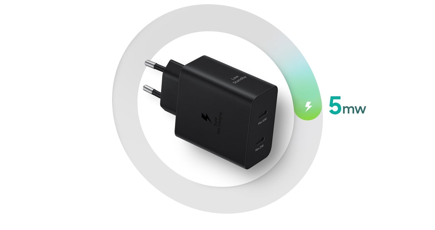 CARGADOR SAMSUNG TRAVEL ADAPTER DUO CON CABLE BLACK EP-T5020XBEGWW - 6