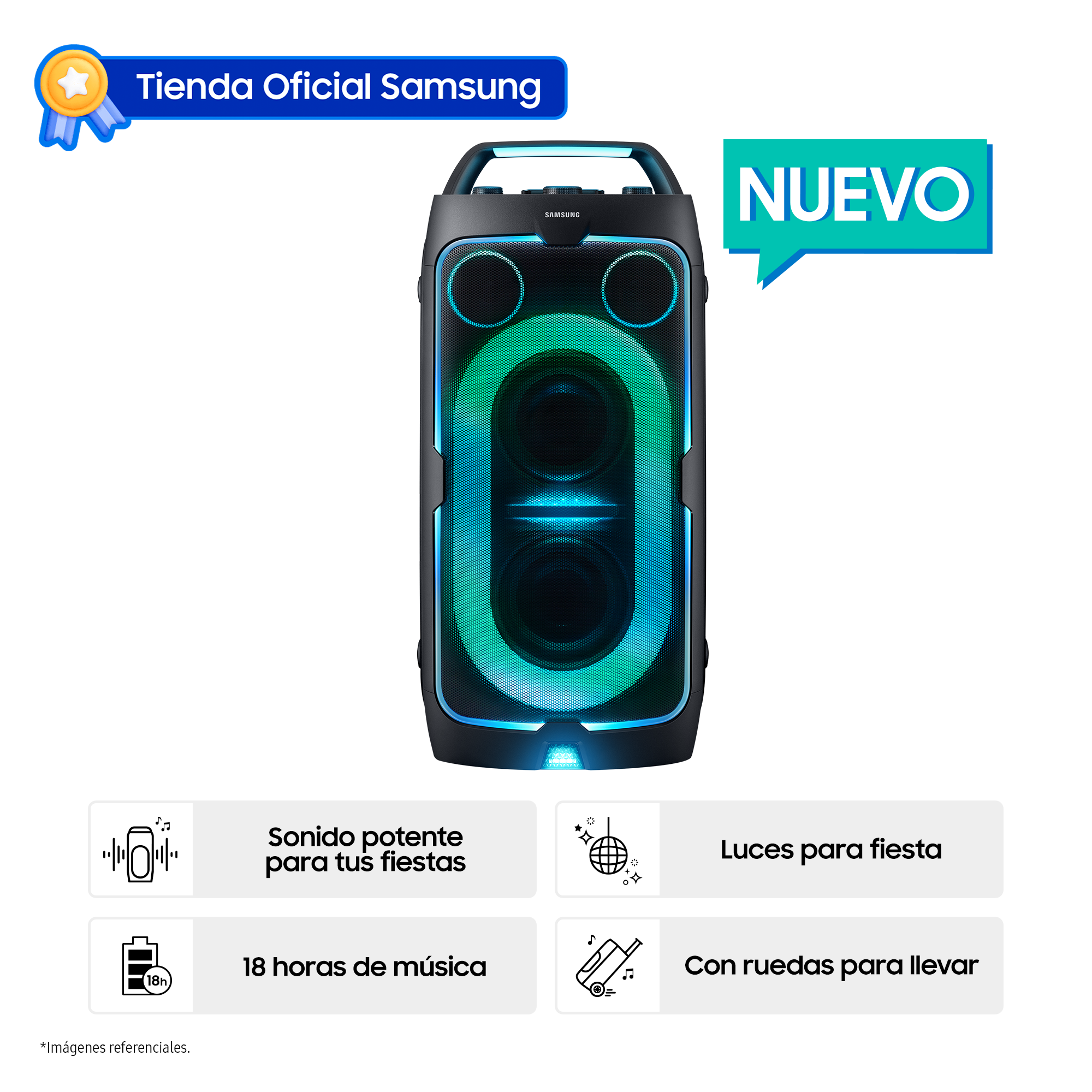 TORRE DE SONIDO SAMSUNG NEGRO MX-ST50F/PE - 1