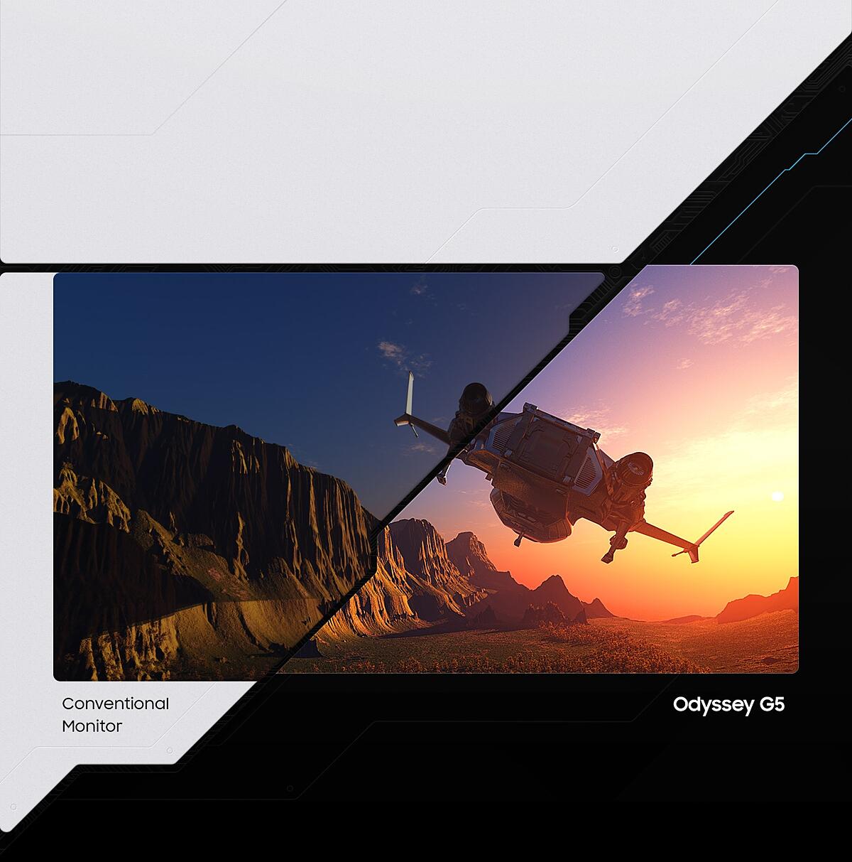 MONITOR SAMSUNG 34” ODYSSEY G5 G55T ULTRA WQHD 165HZ BLACK LC34G55TWWNXZA - 8