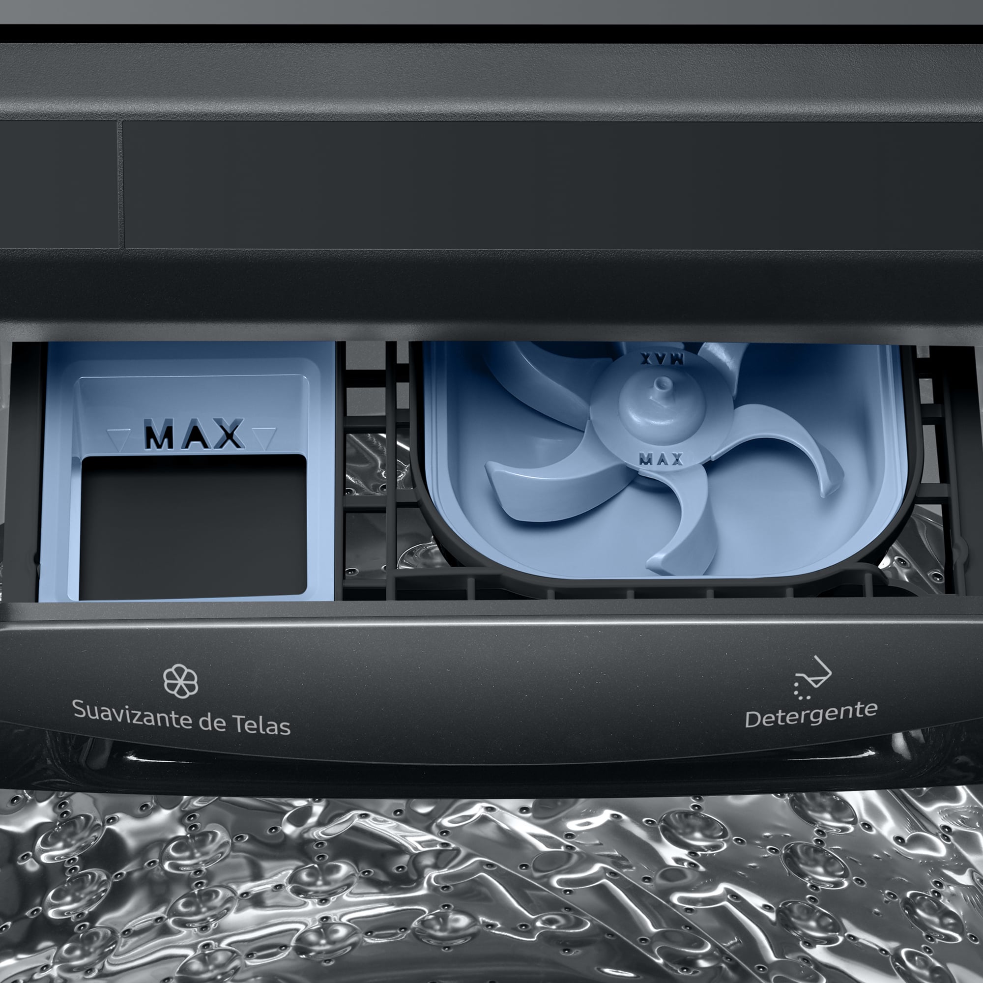 LAVADORA SAMSUNG BUBBLE SMART 24KG BLACK WA24A8377GV/PE - 4