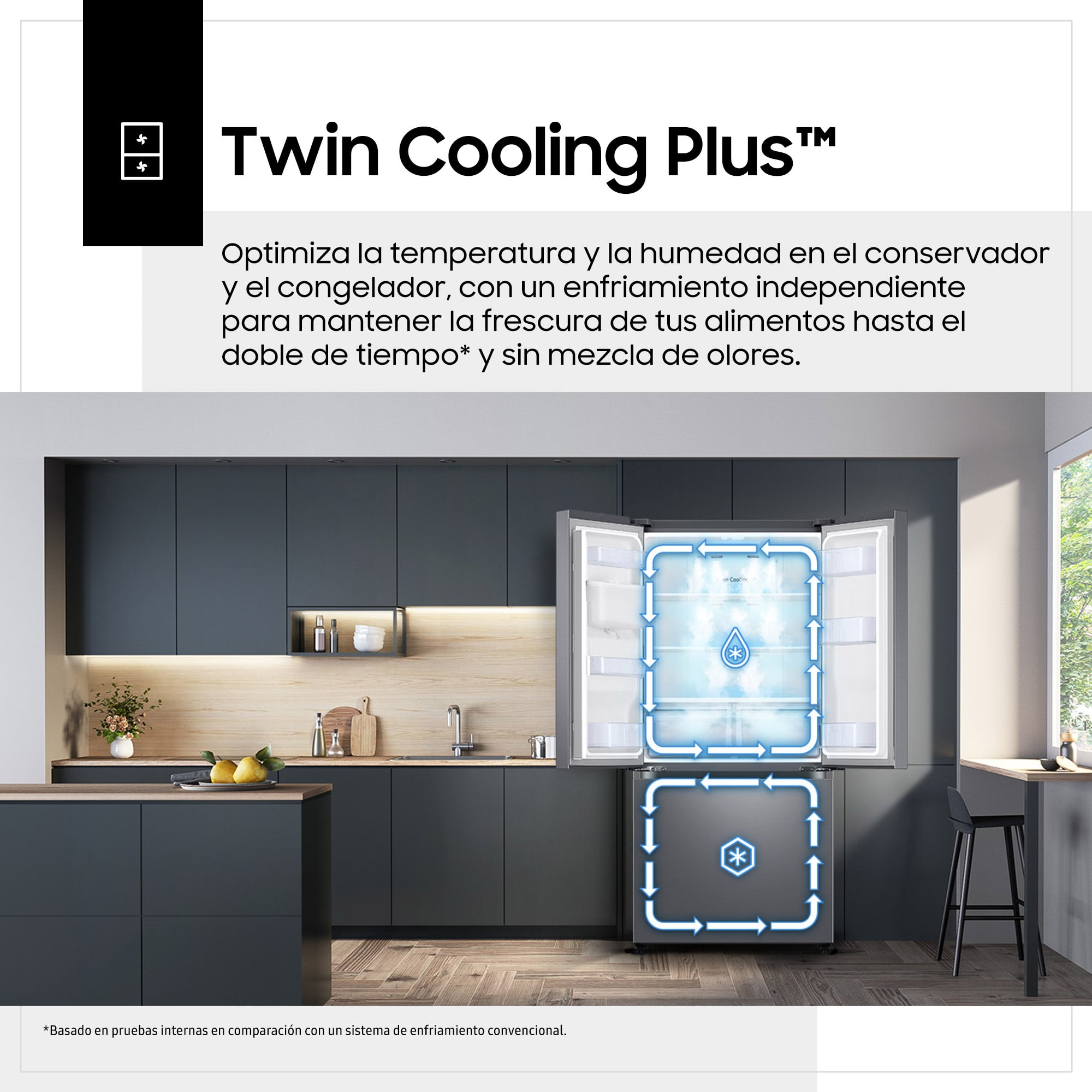 REFRIGERADORA SAMSUNG FRENCH DOOR 470L BLACK RF49A5202B1/PE - 8