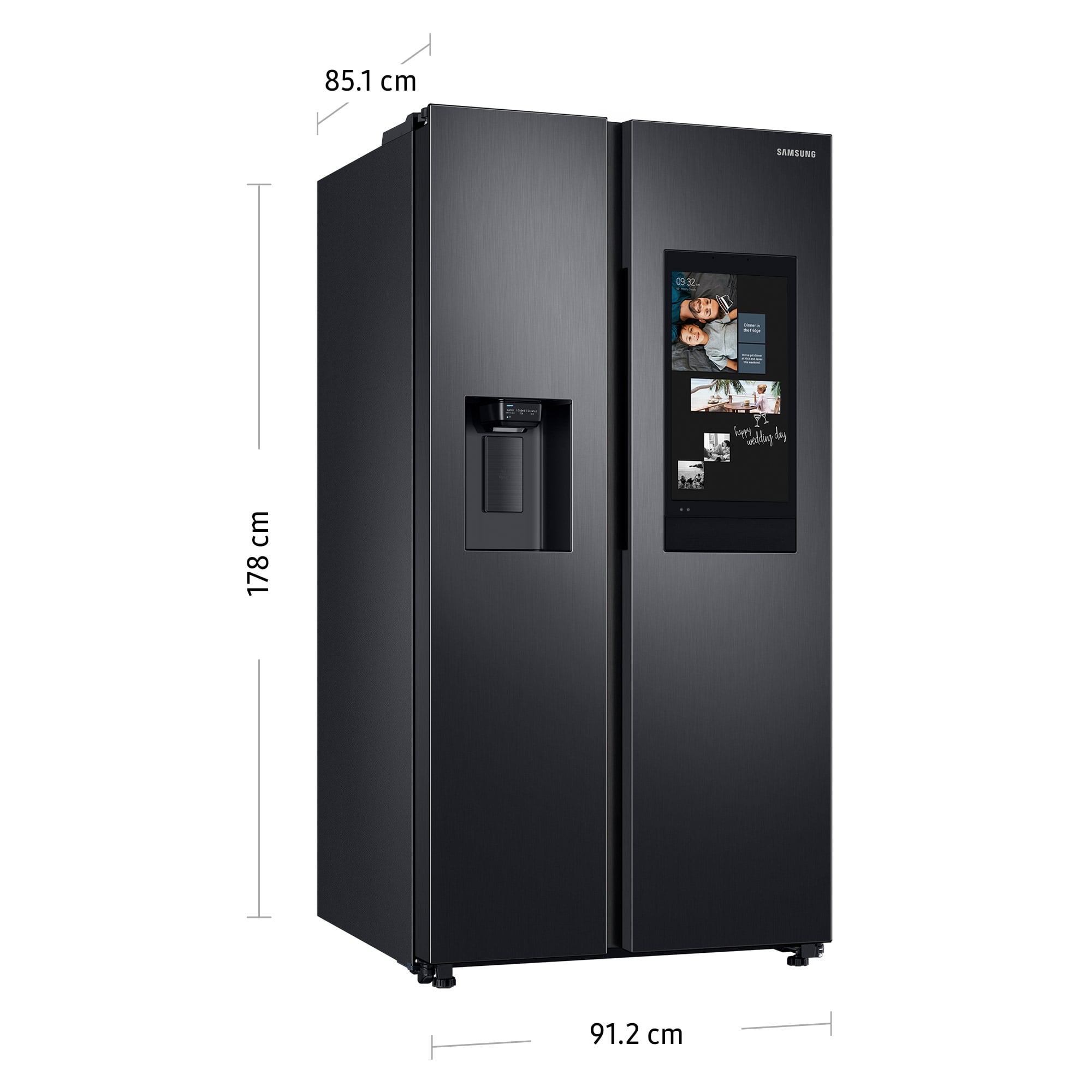 REFRIGERADORA SAMSUNG SIDE BY SIDE 685L JET BLACK RS27T5561B1/PE - 3