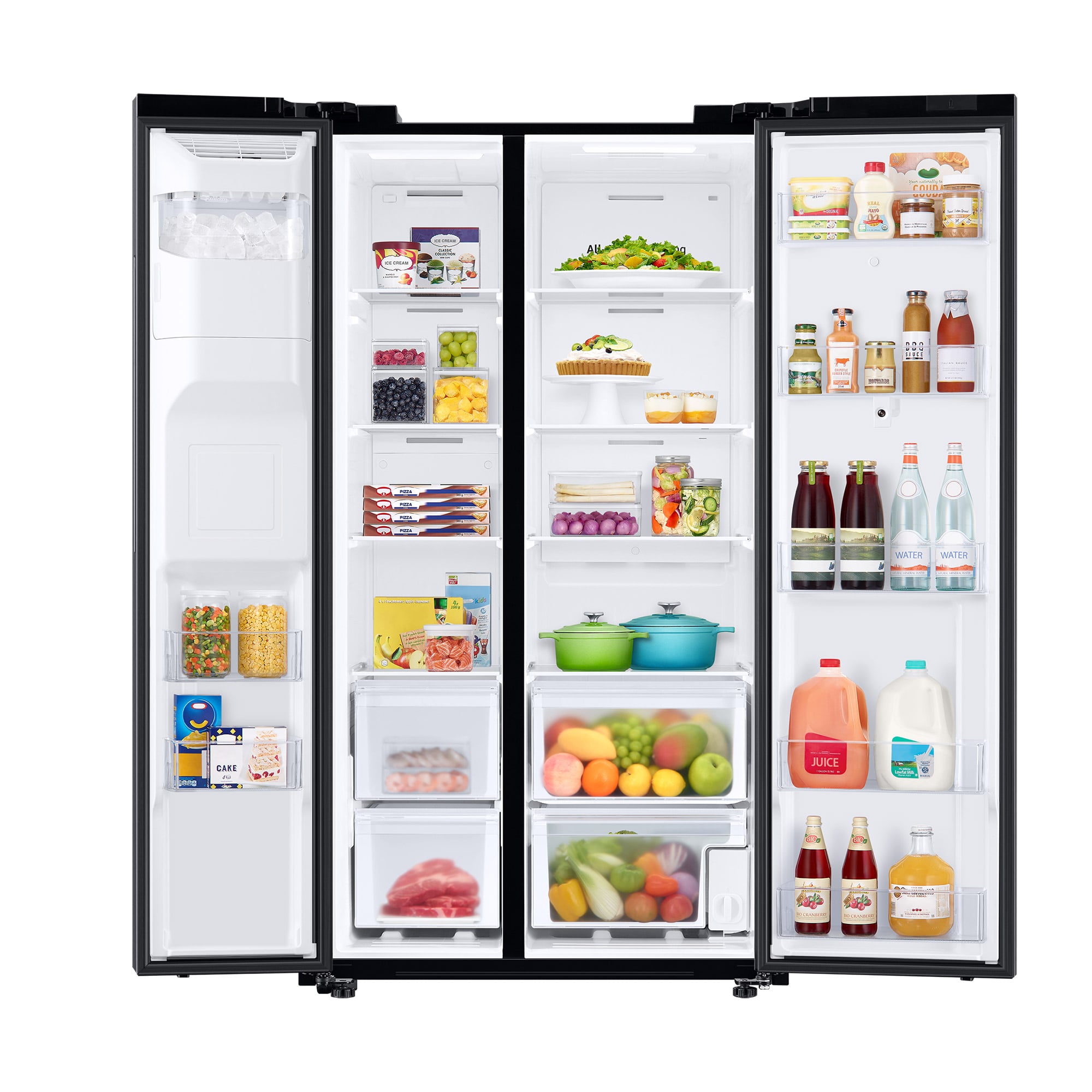 REFRIGERADORA SAMSUNG SIDE BY SIDE 685L JET BLACK RS27T5561B1/PE - 4