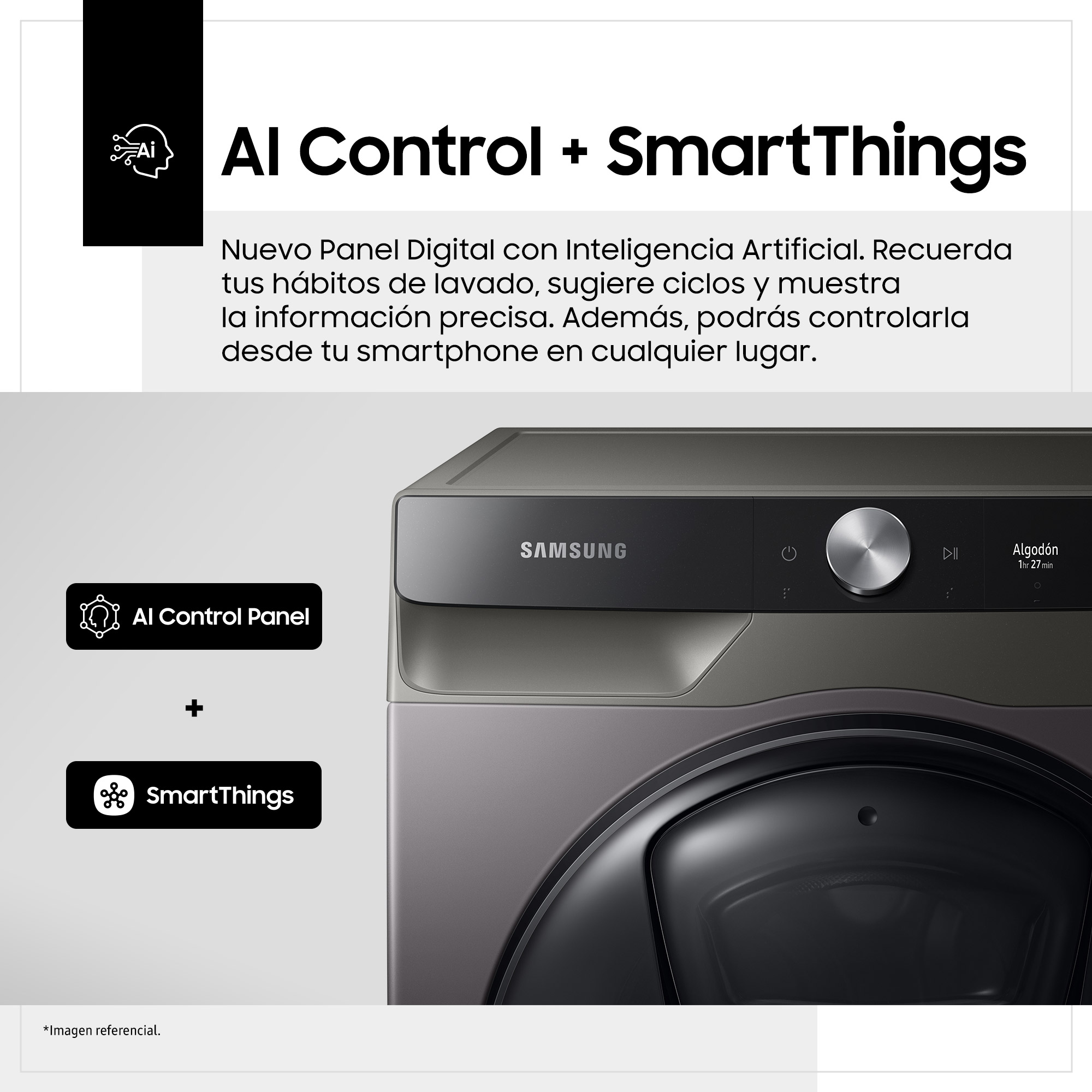 LAVASECA SAMSUNG AI CONTROL 22 KG/13 KG BLACK WD22T6500GV/PE - 4