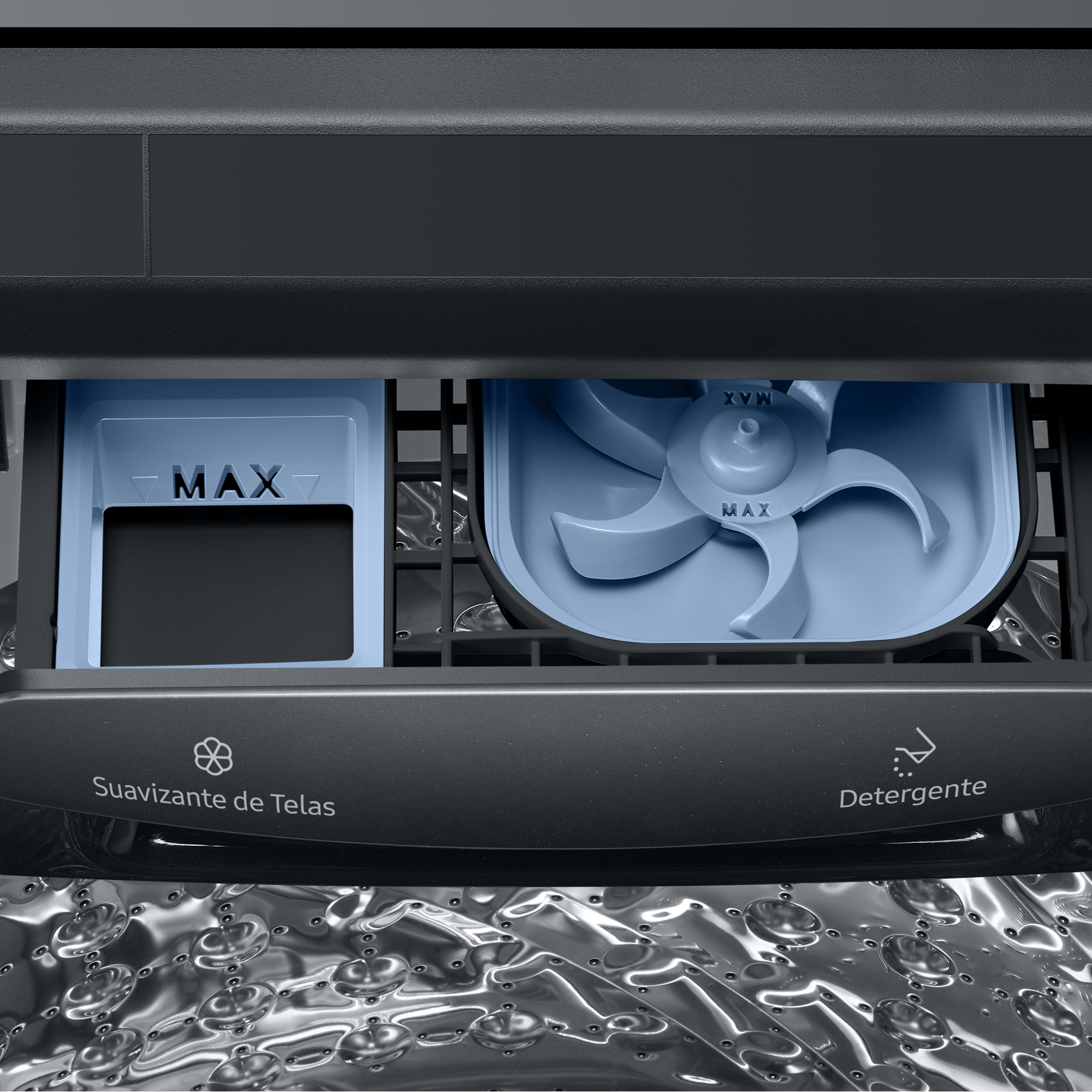 LAVADORA SAMSUNG BUBBLE SMART 22KG BLACK WA22A8377GV/PE - 5