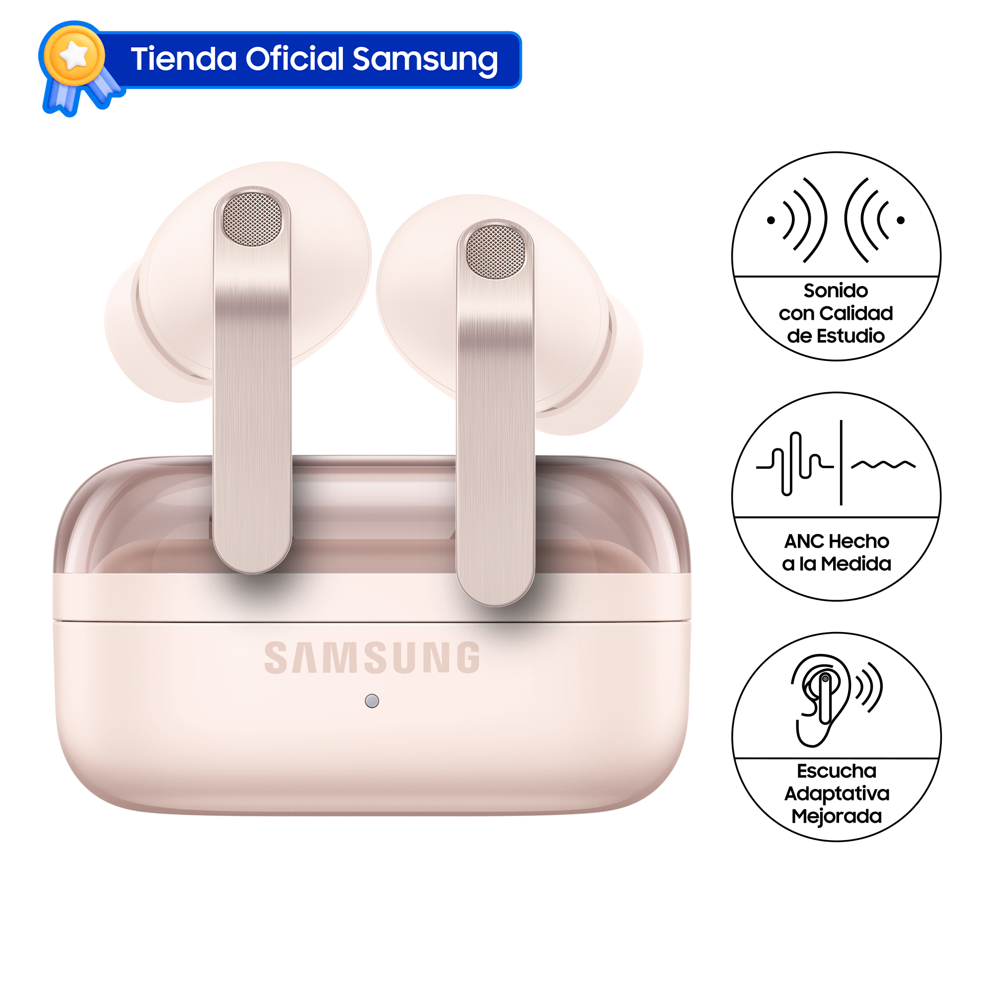 AUDÍFONOS SAMSUNG GALAXY BUDS4 PRO PINK SM-R640NZDALTA - 1