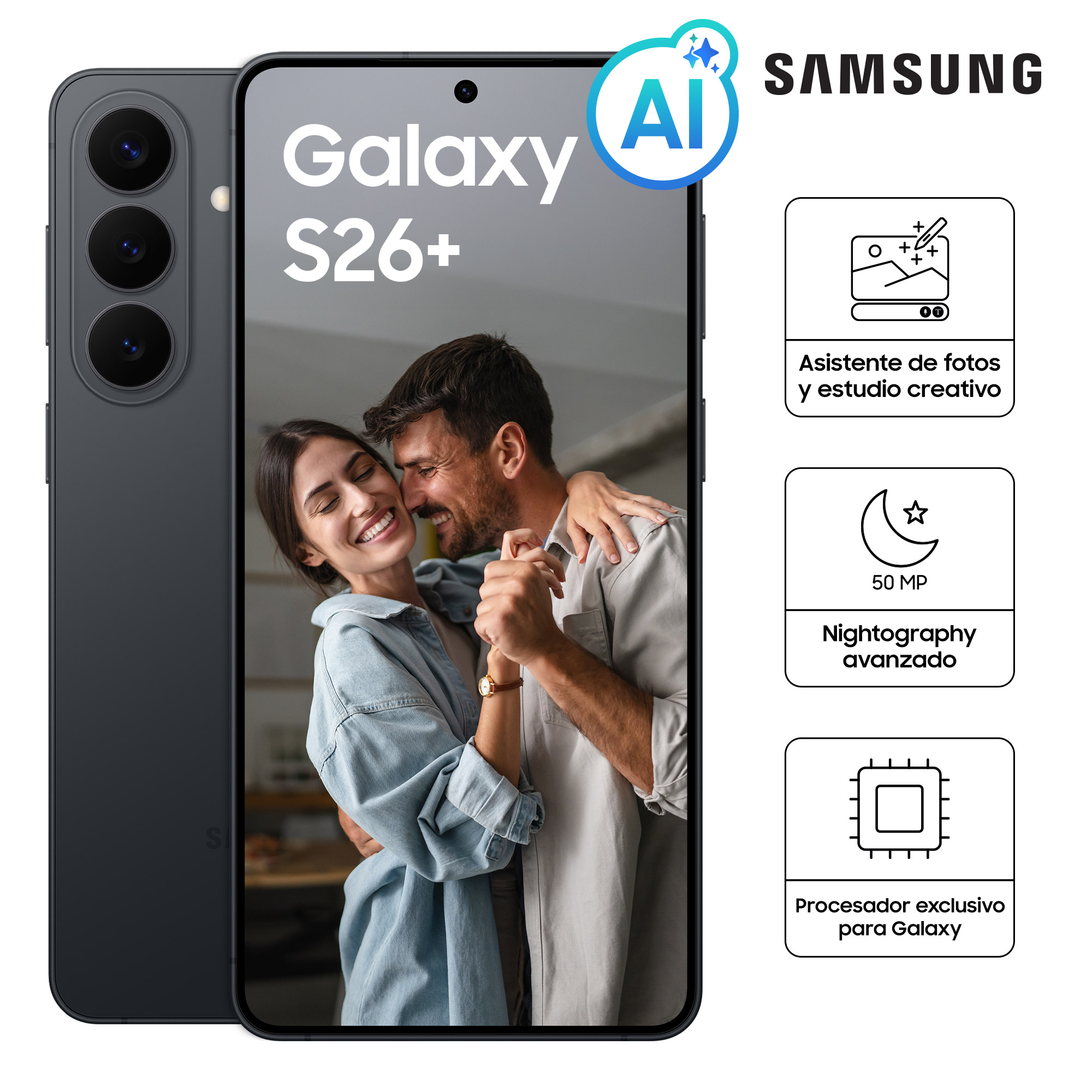 CELULAR SAMSUNG GALAXY S26 PLUS 512 GB BLACK SM-S947BZKMLTP - 2