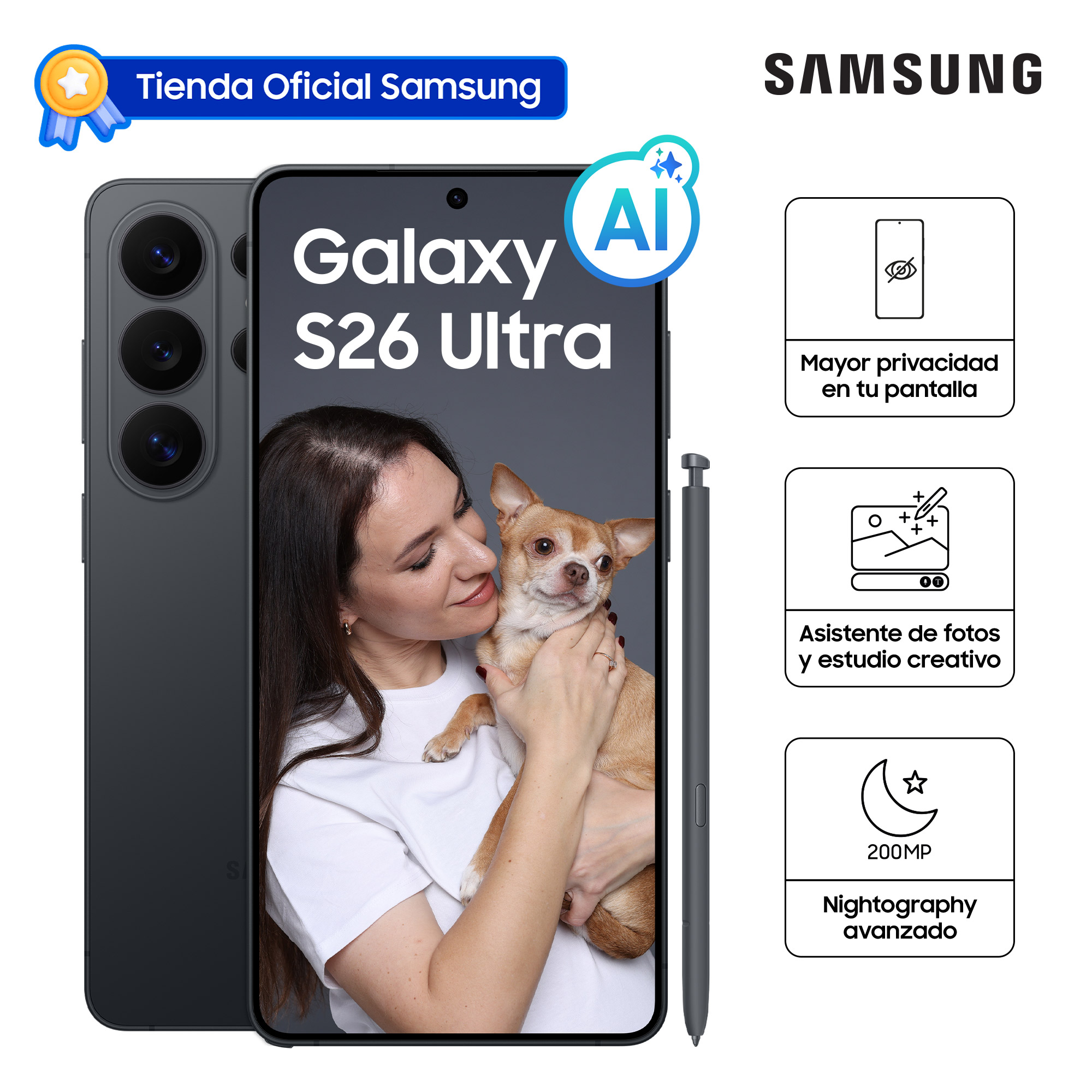 CELULAR SAMSUNG GALAXY S26 ULTRA 1TB BLACK SM-S948BZKVLTP - 1