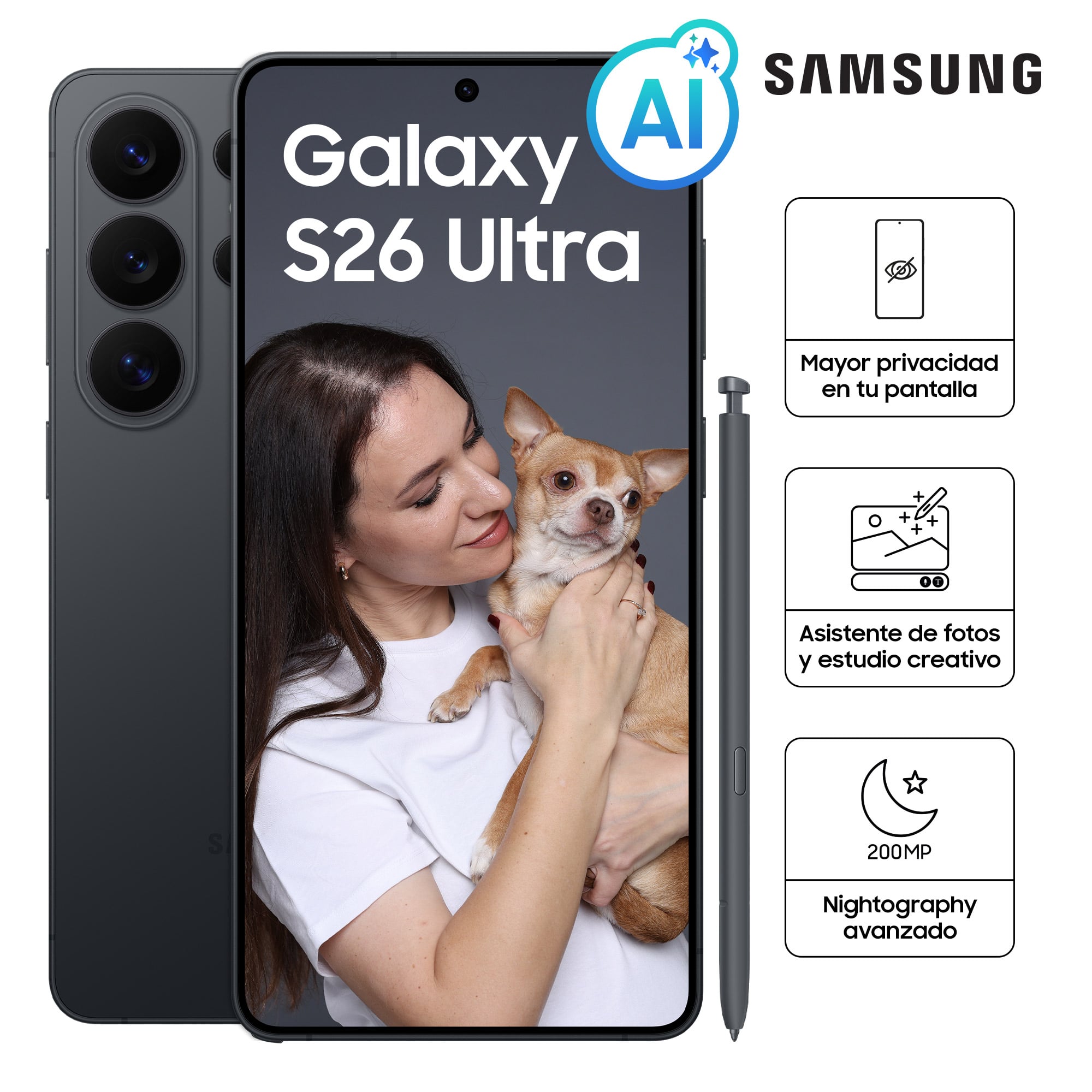 CELULAR SAMSUNG GALAXY S26 ULTRA 1TB BLACK SM-S948BZKVLTP - 2