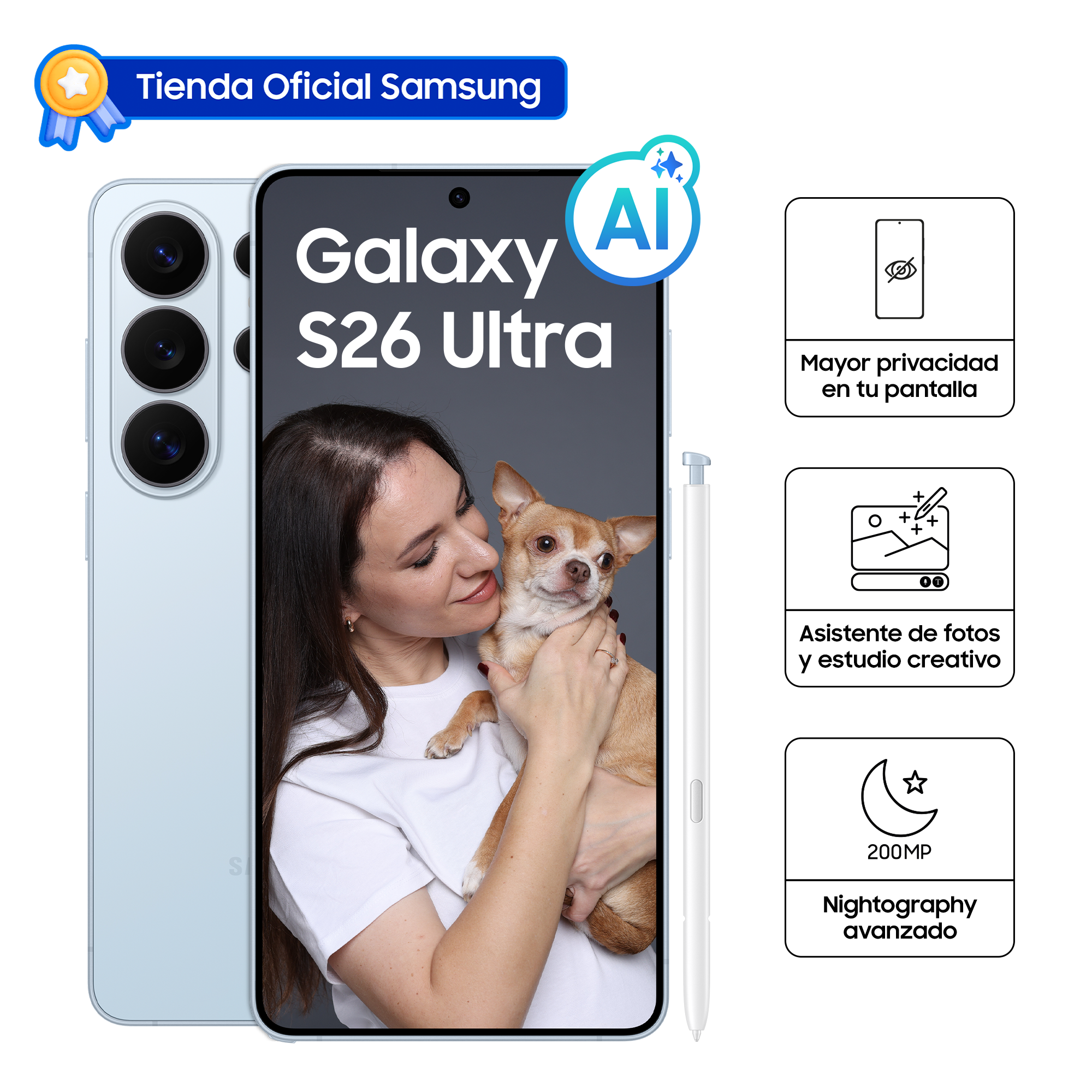 CELULAR SAMSUNG GALAXY S26 ULTRA 512 GB SKY BLUE SM-S948BLBMLTP - 1