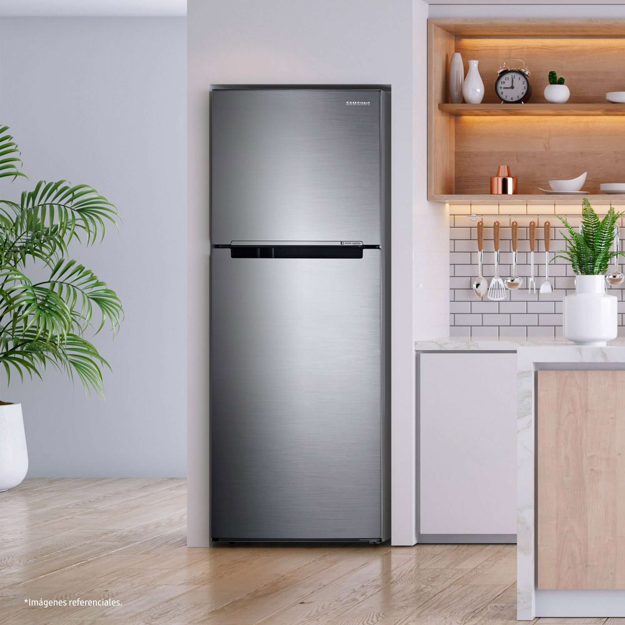 REFRIGERADORA SAMSUNG TOP FREEZER 234L SILVER RT22FARADS8/PE - 8