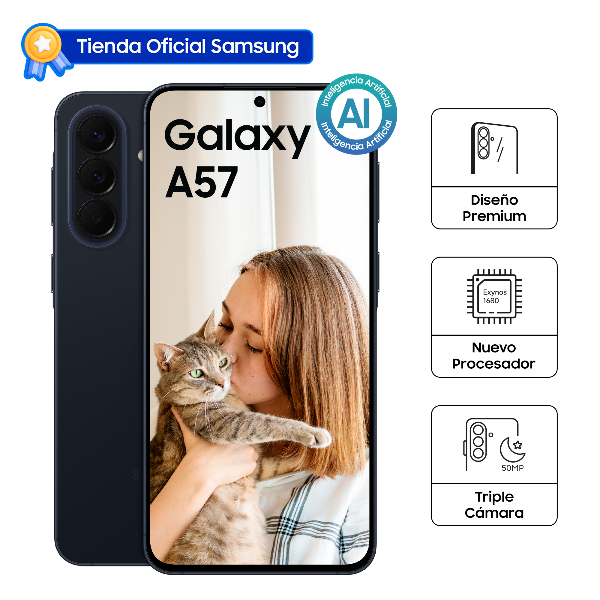 CELULAR SAMSUNG GALAXY A57 5G 256 GB DARK BLUE SM-A576BDBNLTP - 1