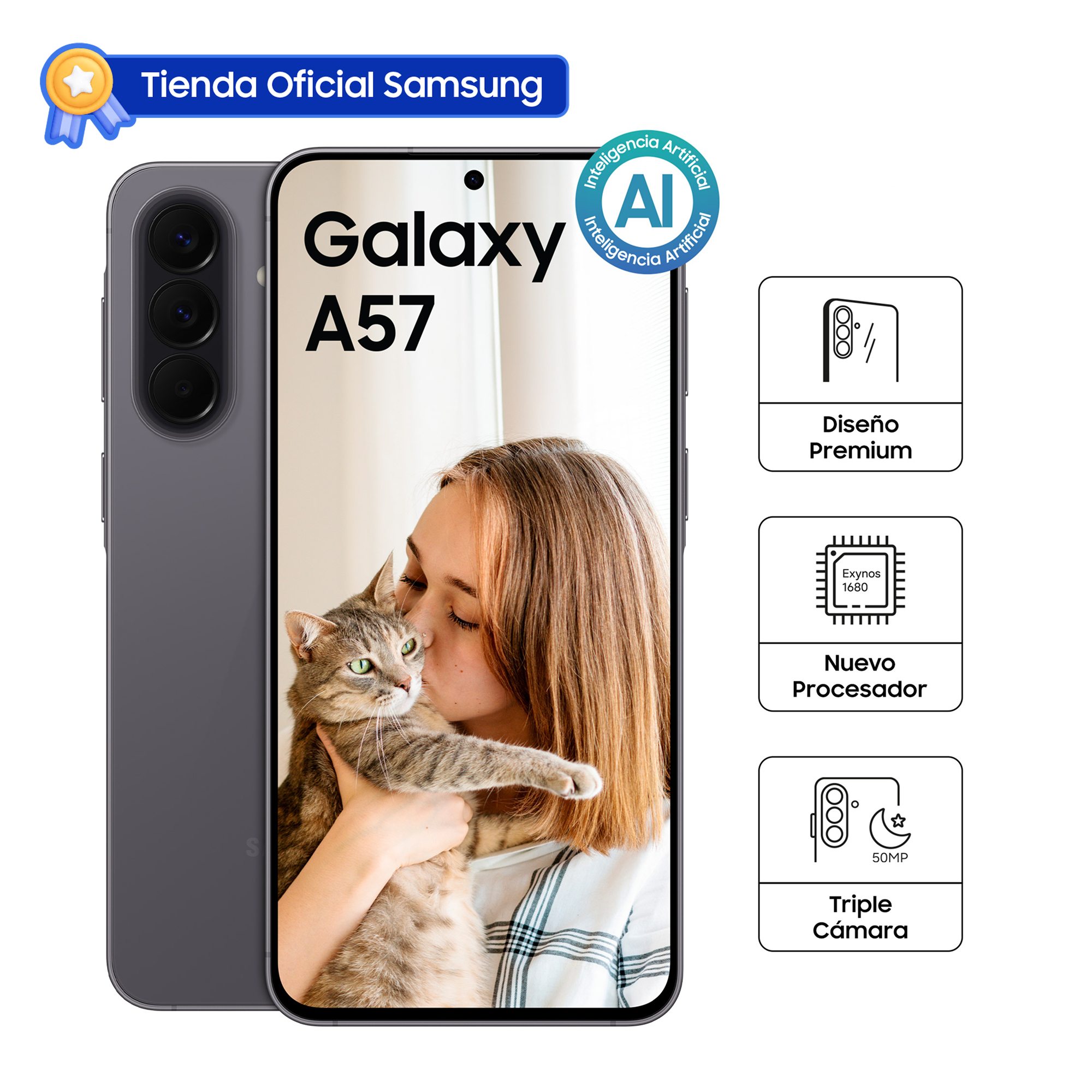 CELULAR SAMSUNG GALAXY A57 5G 256 GB GRAY SM-A576BZANLTP - 1