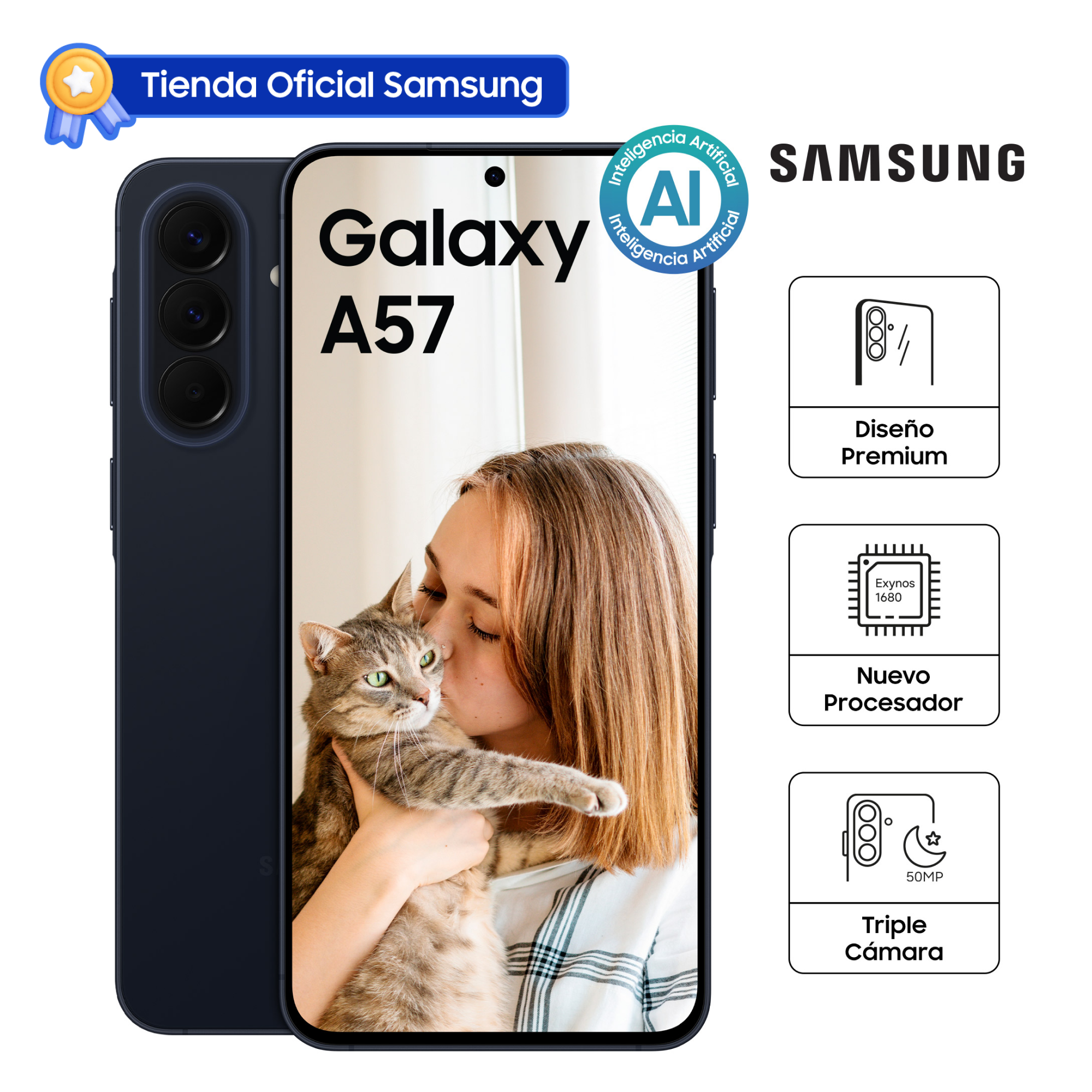 CELULAR SAMSUNG GALAXY A57 5G 512 GB DARK BLUE SM-A576BDBZLTP - 1